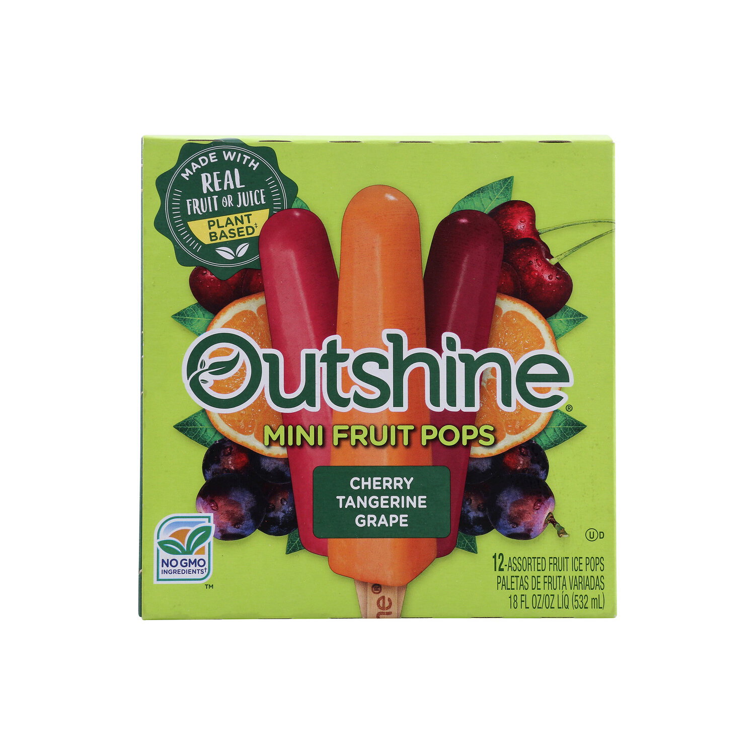 Outshine Cherry Tangerine Grape - 1.5 Fluid Ounce - 12 Count Image 1 of 2