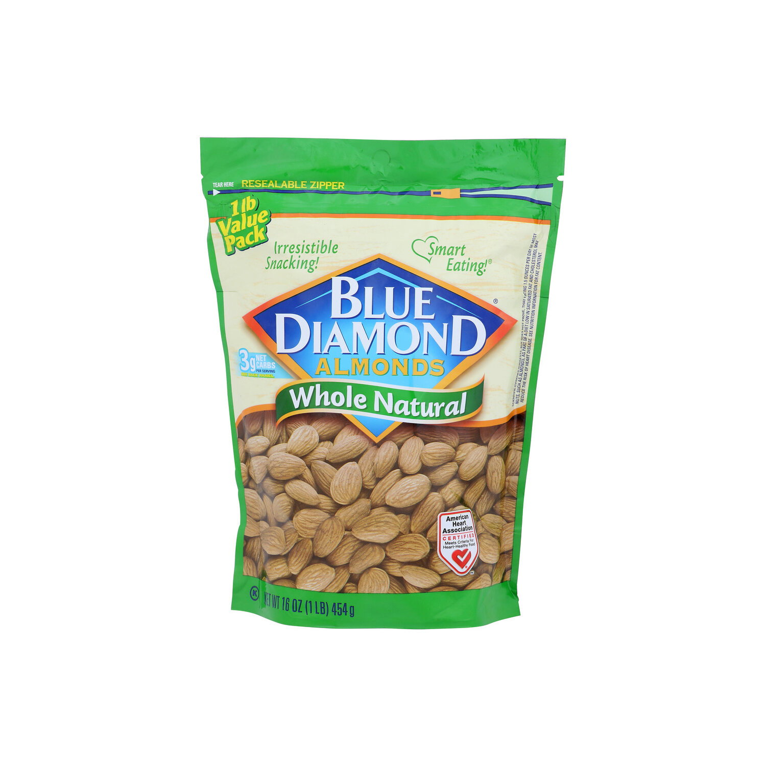 Blue Diamond Almonds Whole Natural - 16 Ounce Image 1 of 4
