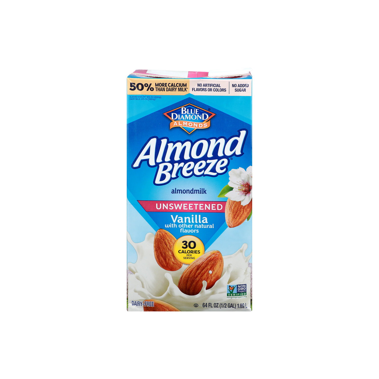 Blue Diamond Vanilla Almonds Almondmilk Unsweetened - 64 Fluid Ounce Image 1 of 4