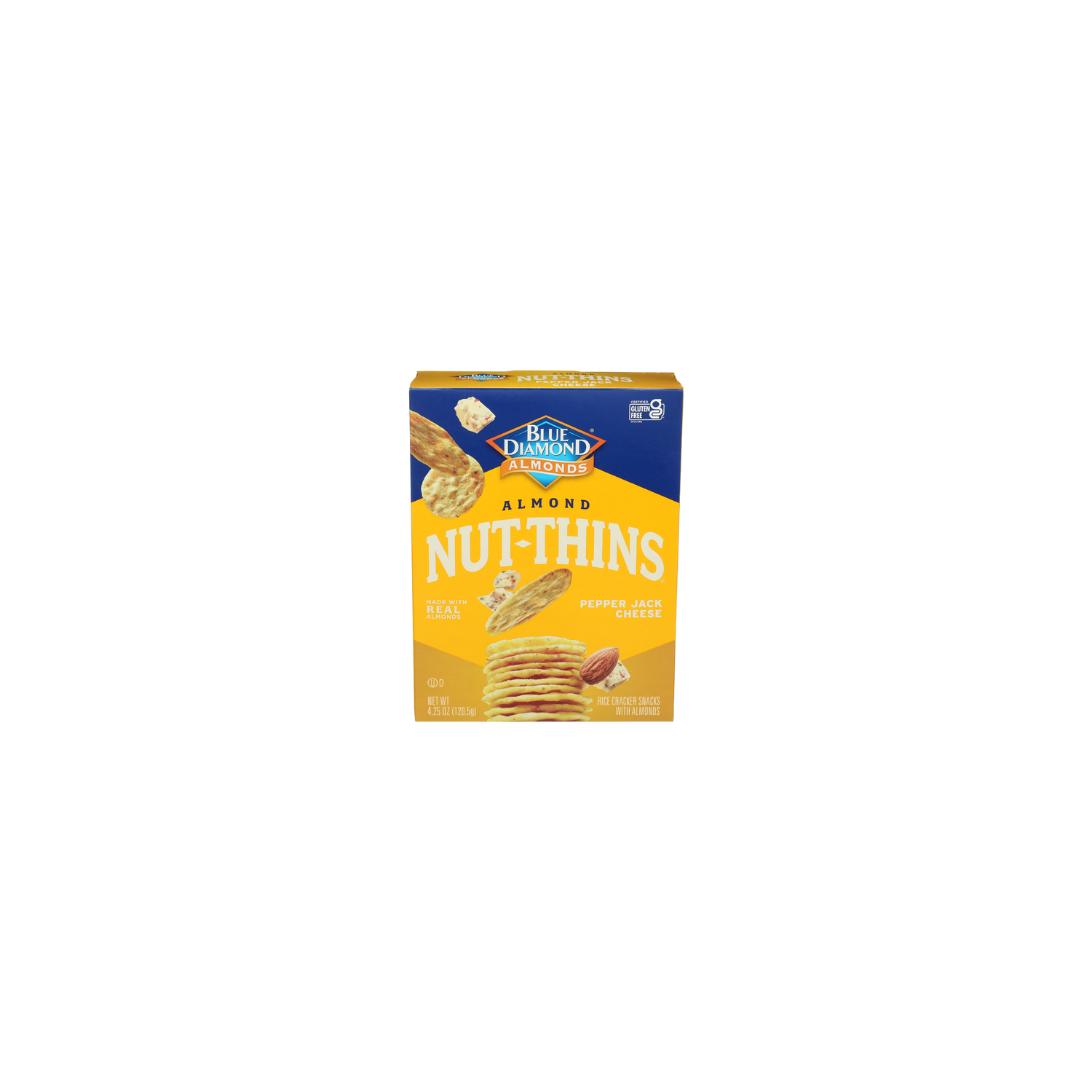 Blue Diamond Nut-Thins Pepper Jack Cheese Almond Nut-Thins - 4.25 Ounce Image 1 of 4