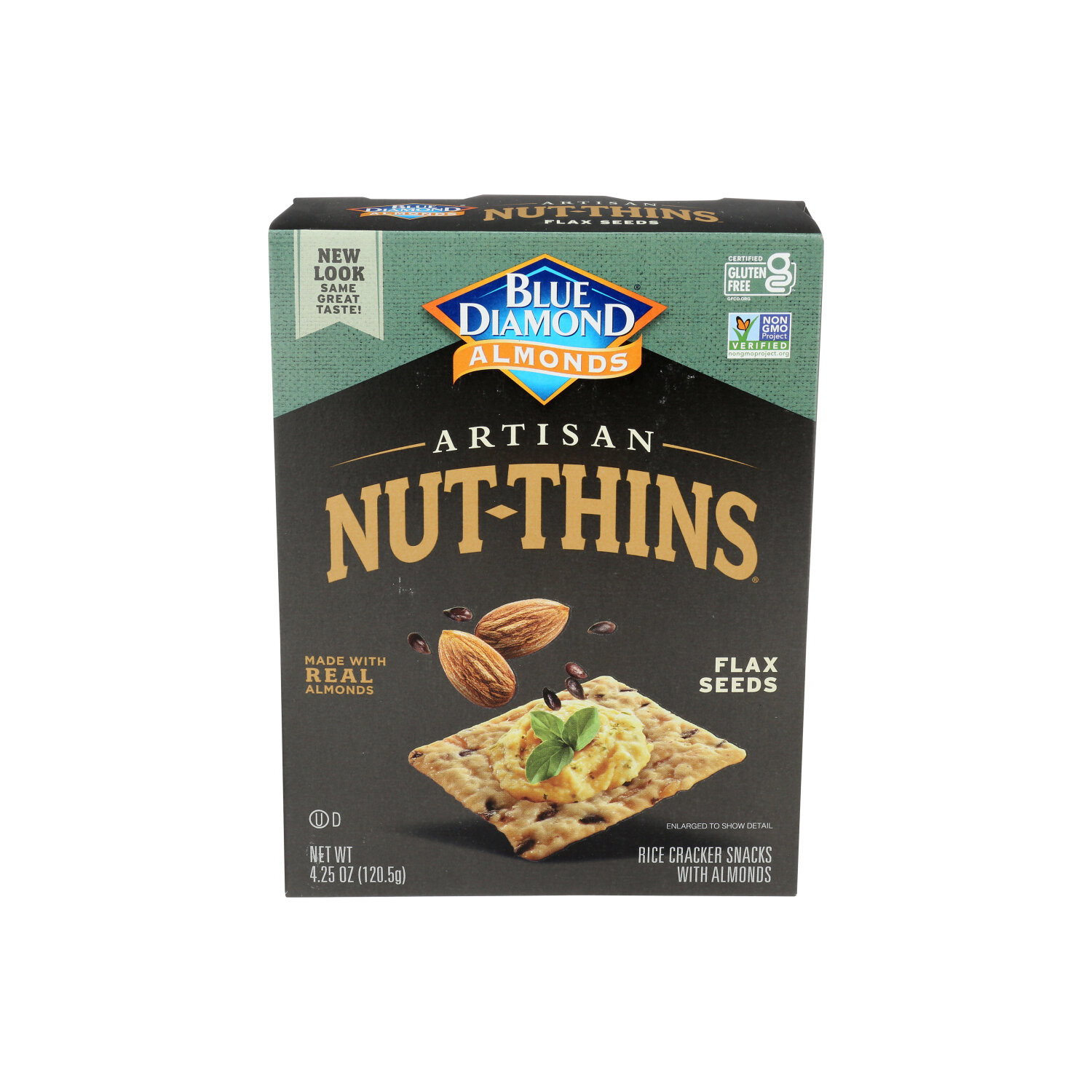 Blue Diamond Artisan Nut Thins Gluten Free Flax Seeds Rice Cracker - 4.25 Ounce Image 1 of 4
