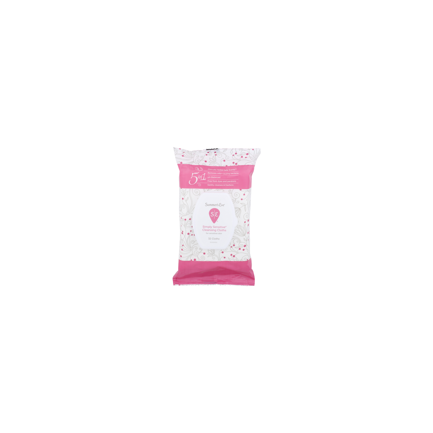 Summer's Eve Simply Sensitive For Skin Cleansing Cloths - 32 Count Image 1 of 3