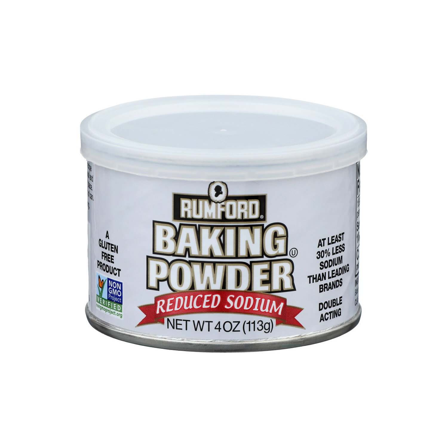 Rumford Baking Powder, Reduced Sodium Powder - 4 Ounce Image 1 of 4