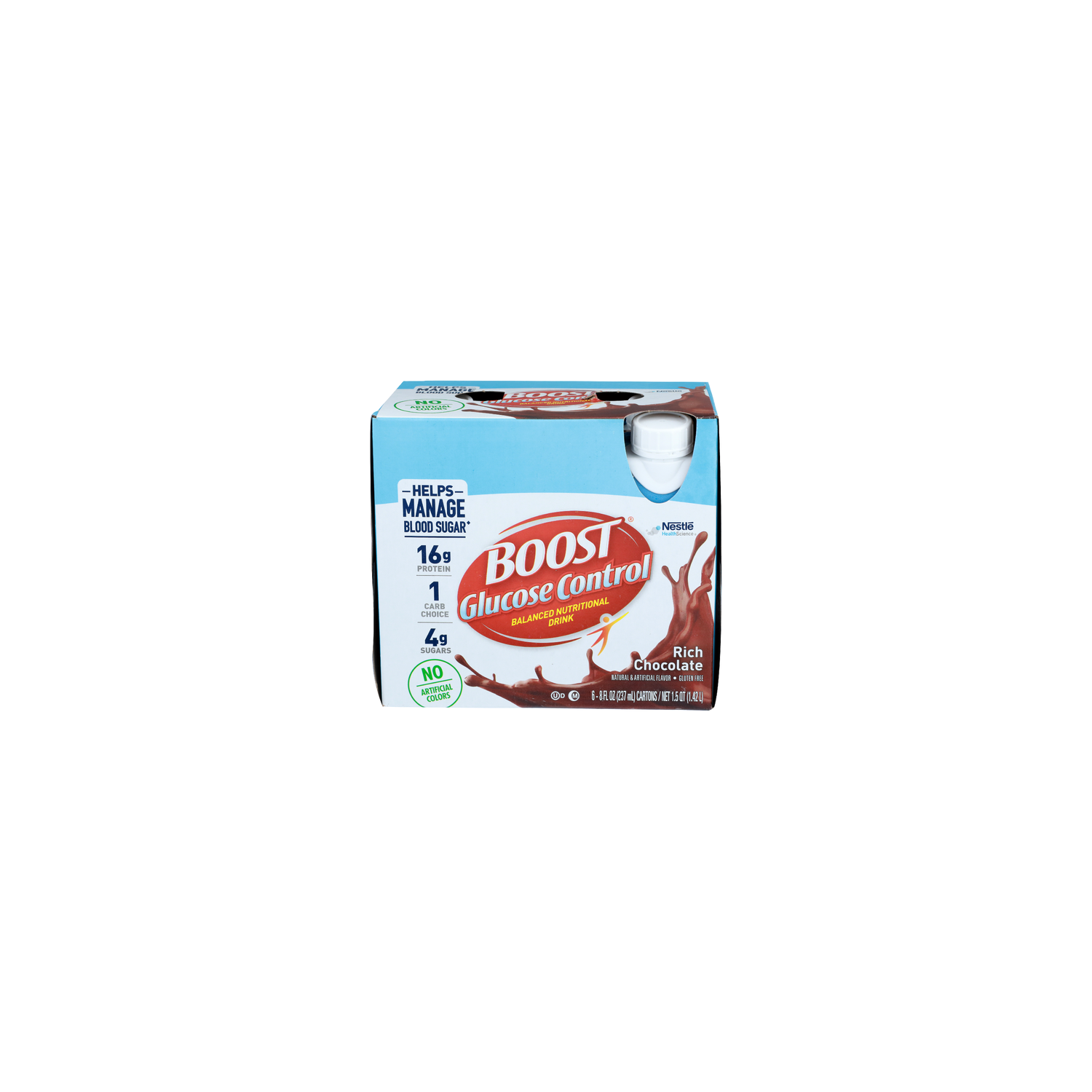 Boost Rich Chocolate Glucose Control Balanced Nutritional Drink - 8 Fluid Ounce - 6 Count Image 1 of 4