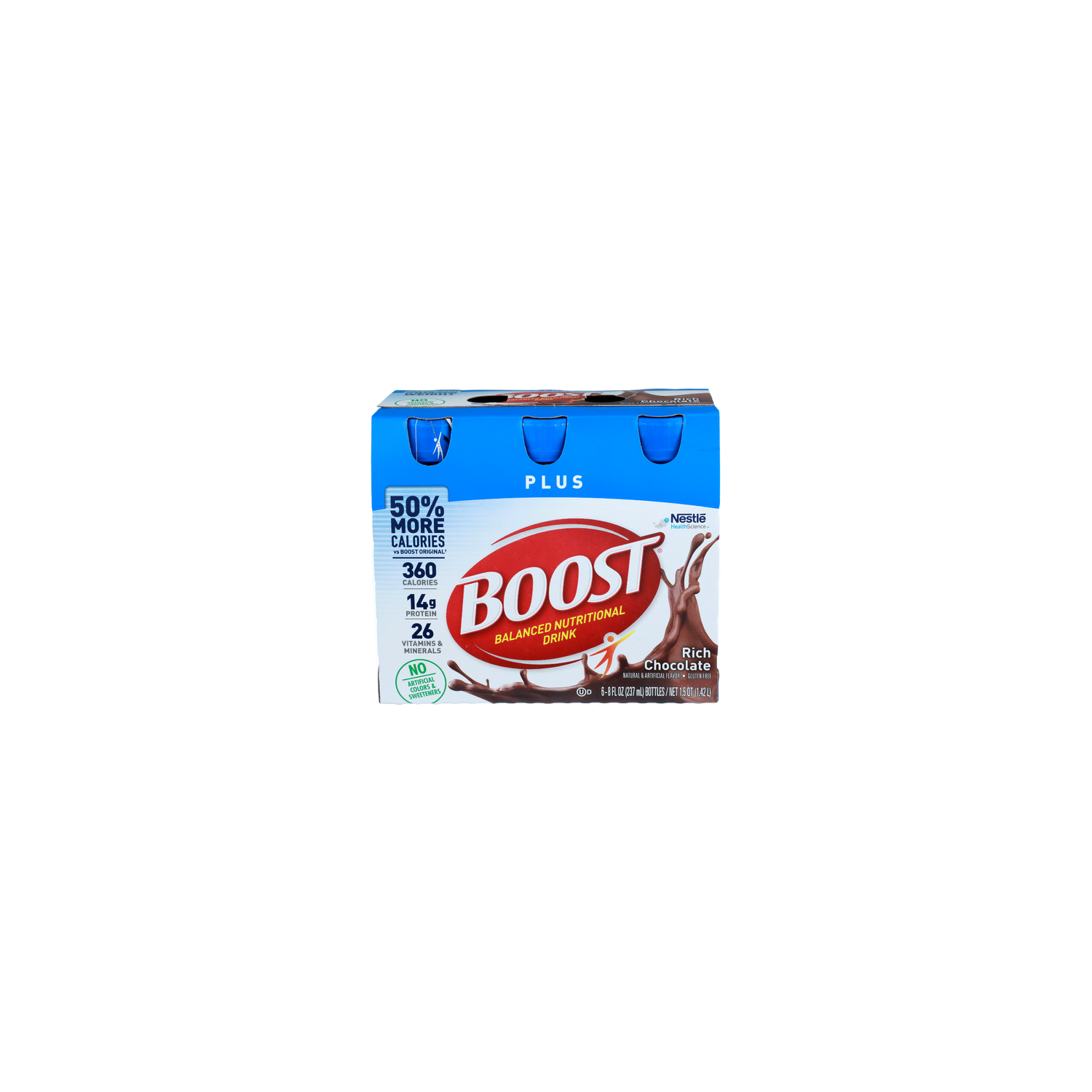 Boost Rich Chocolate Plus Balanced Nutritional Drink - 8 Fluid Ounce - 6 Count Image 1 of 4