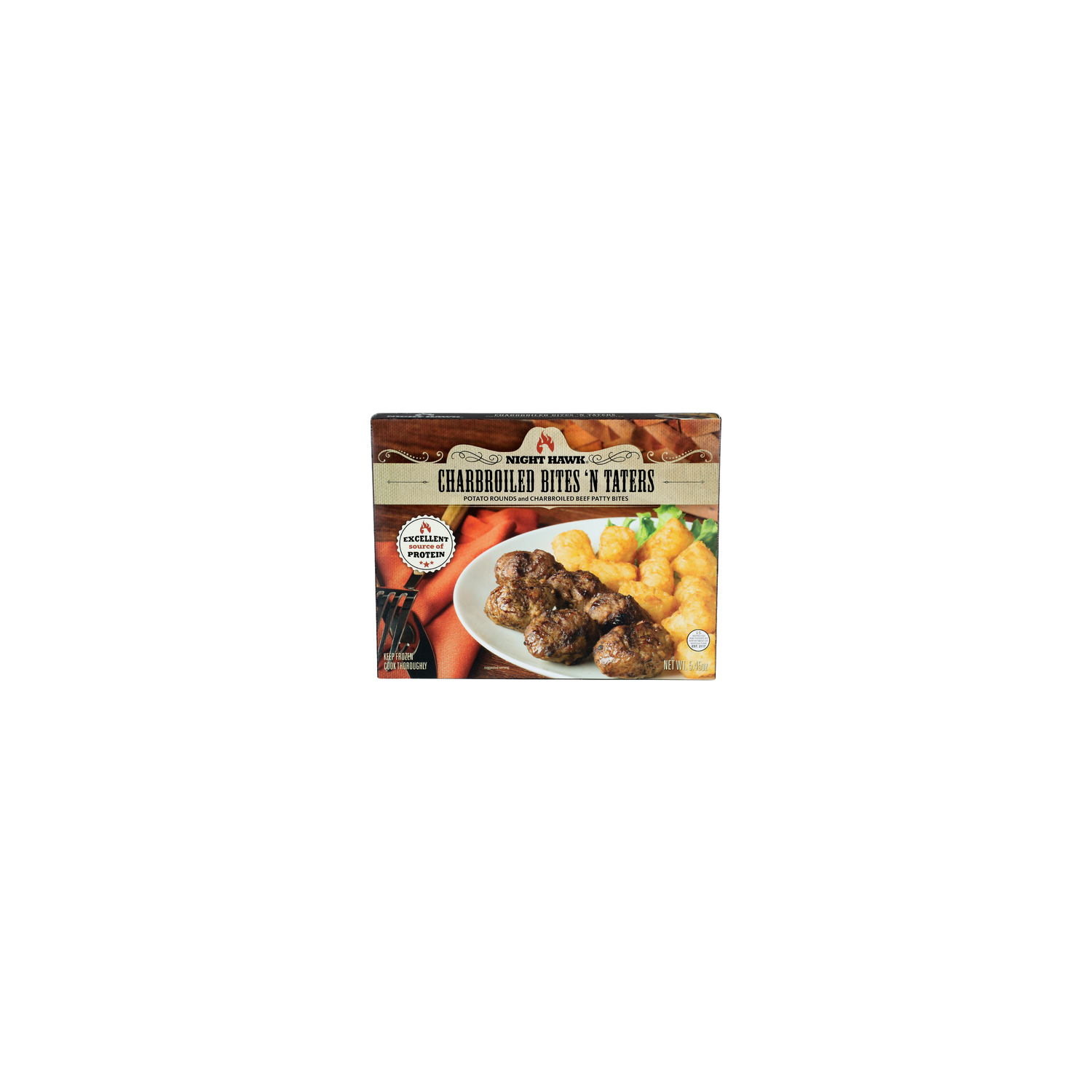 Night Hawk Potato Rounds And Charbroiled Beef Patty Bites 'n Taters - 5.45 Ounce Image 1 of 4