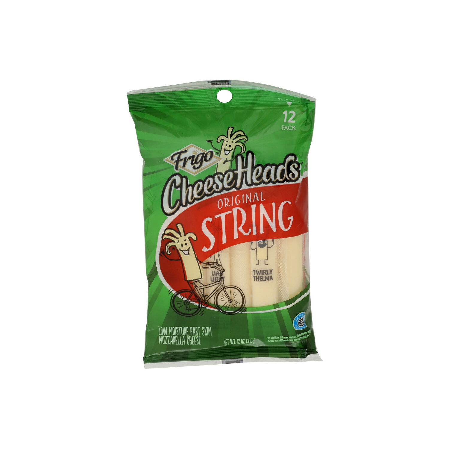 Frigo Cheese Heads Original String Mozzarella - 12 Ounce