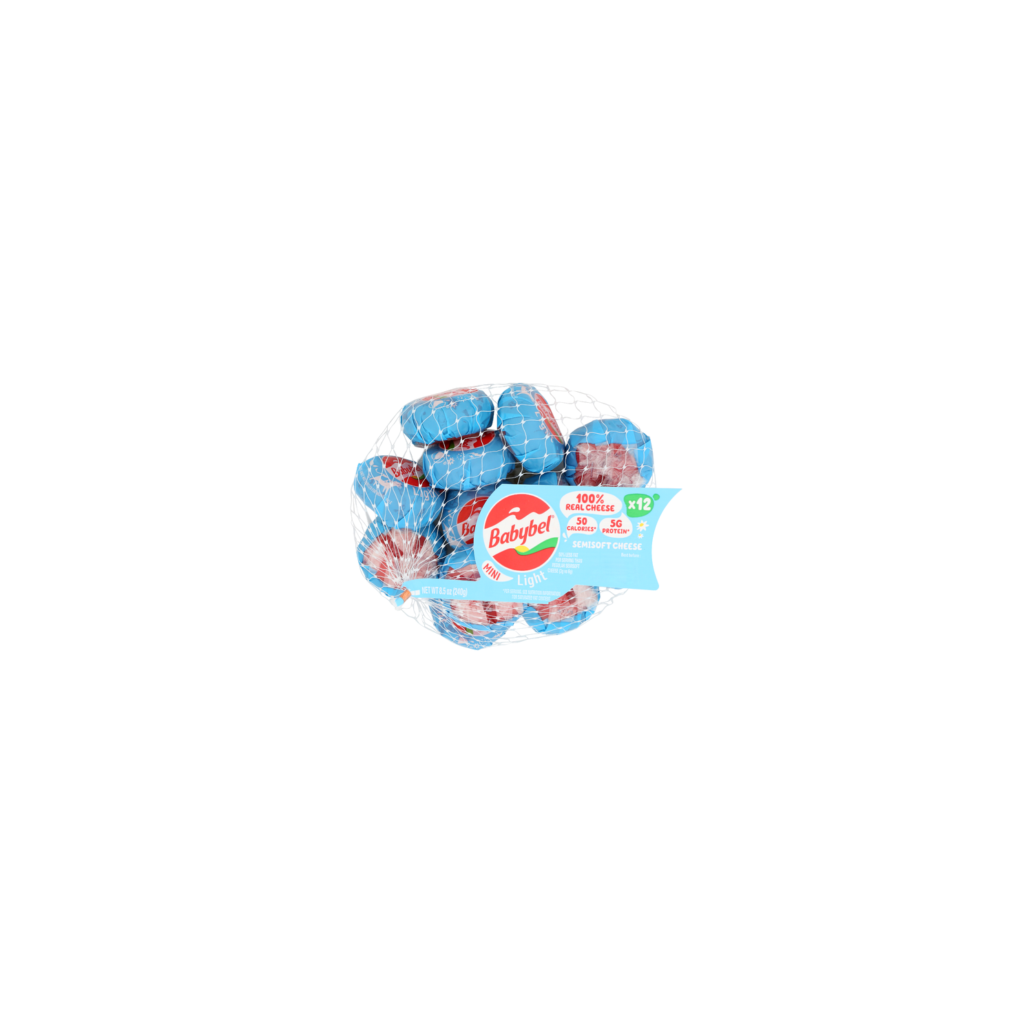 Mini Babybel Light Snack Cheese - 0.708 Ounce - 12 Count Image 1 of 4