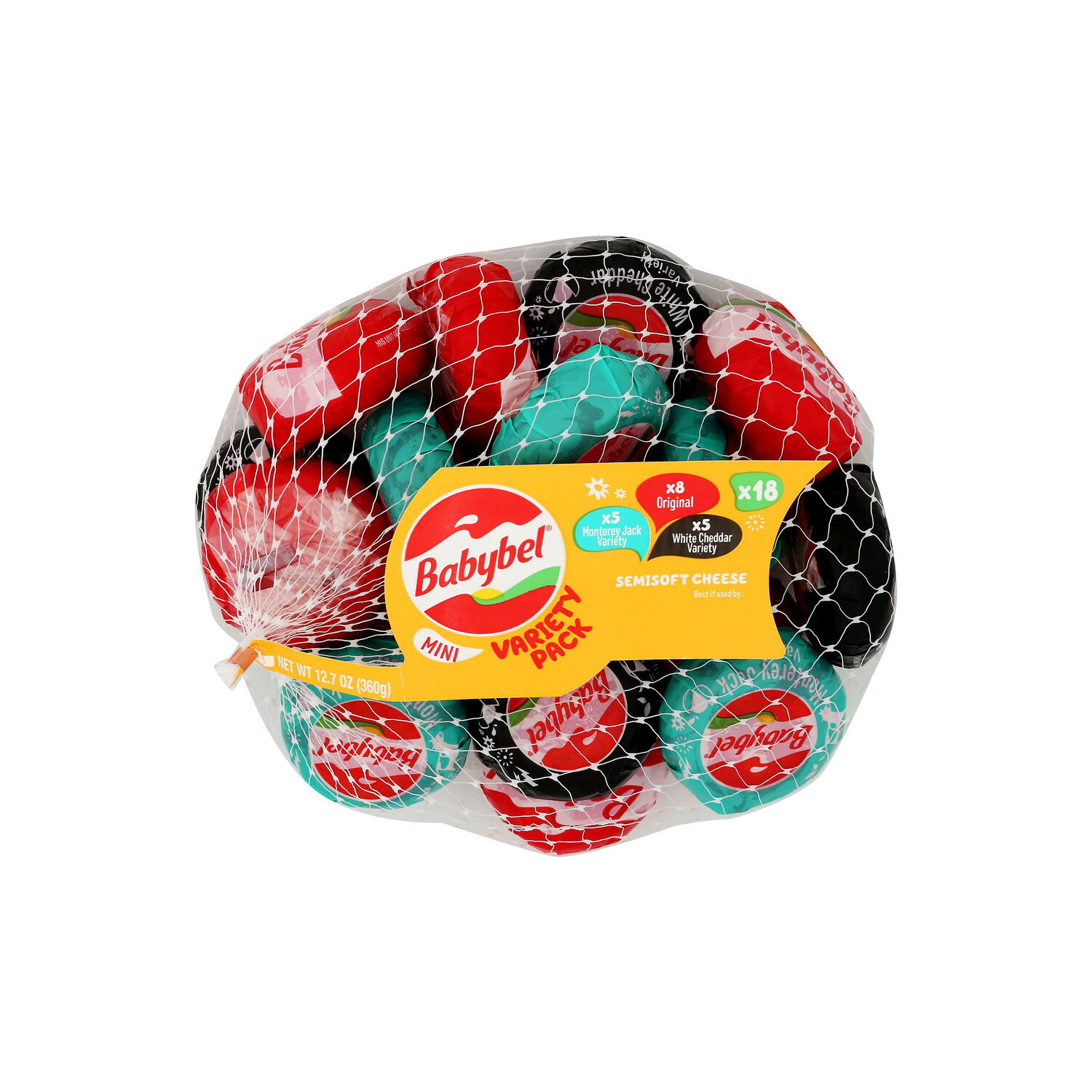 BABYL ベースボールジャージXXLサイズ 新品未開封 Babybel Original, White Cheddar & Monterey Jack 6 Mini Variety Net