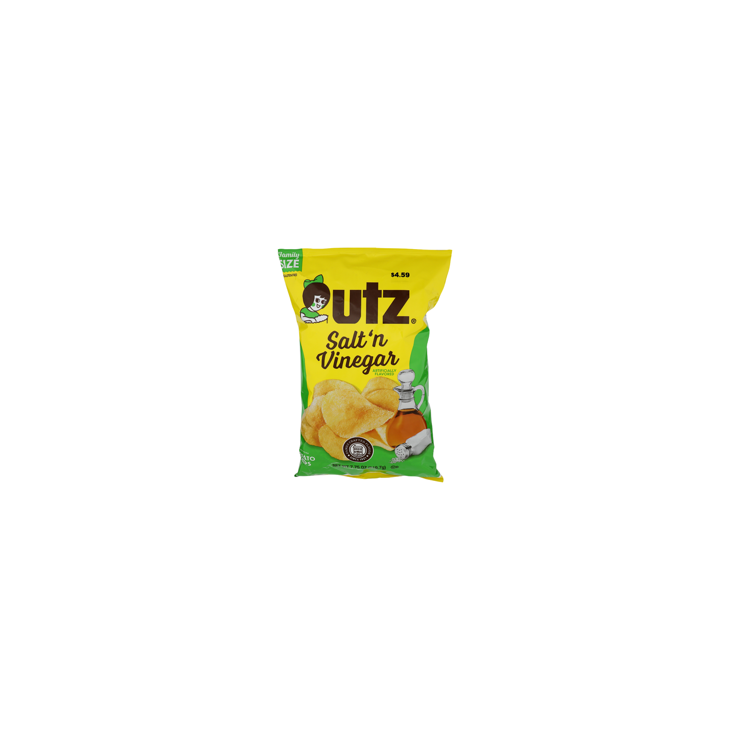 Utz Salt'n Vinegar Potato Chips - 7.75 Ounce Image 1 of 4