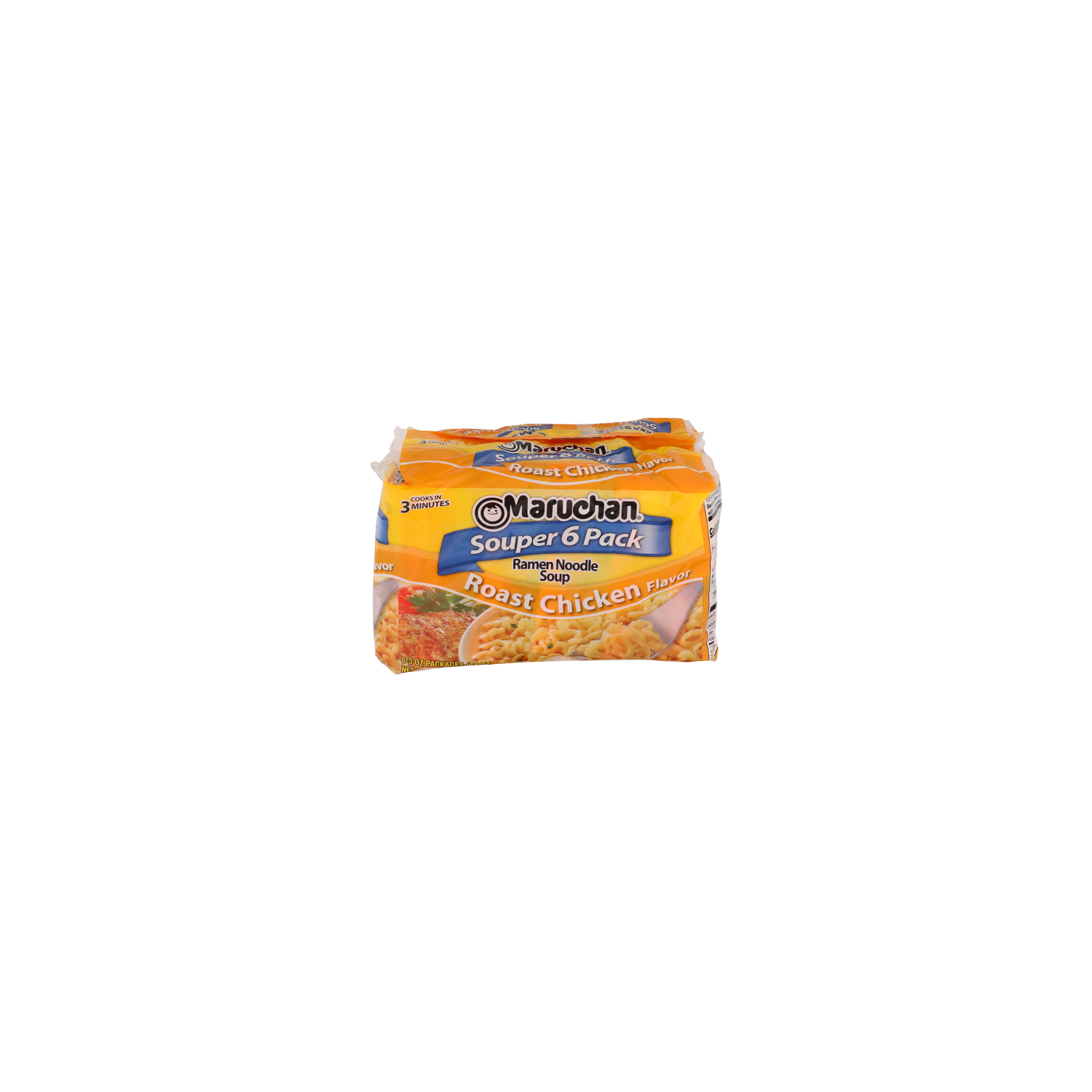 Maruchan Roast Chicken Flavor Ramen Noodle Soup - 3 Ounce - 6 Count Image 1 of 4