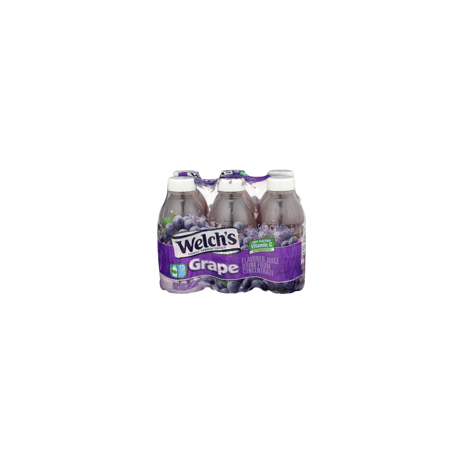 WELCH's Grape Flavored Juice Drink - 10 Fluid Ounce - 6 Count Image 1 of 4