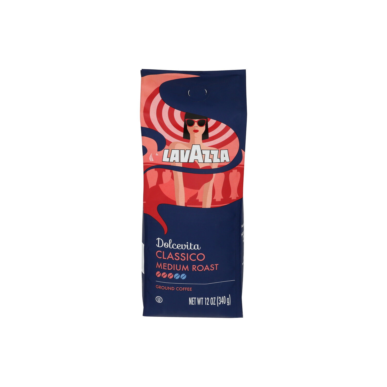 Lavazza Classico Medium Roast Ground Coffee Dolcevita - 12 Ounce Image 1 of 2