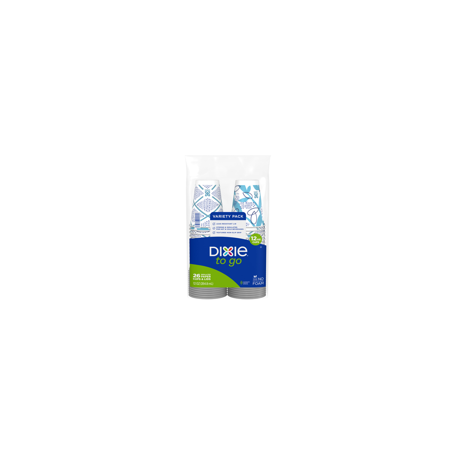 Dixie Cups To Go® Paper With Lids - 26 Count