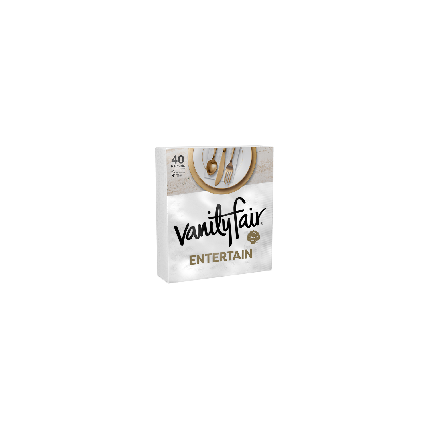 Vanity Fair Entertain Classic Napkins - 40 Count Image 1 of 2