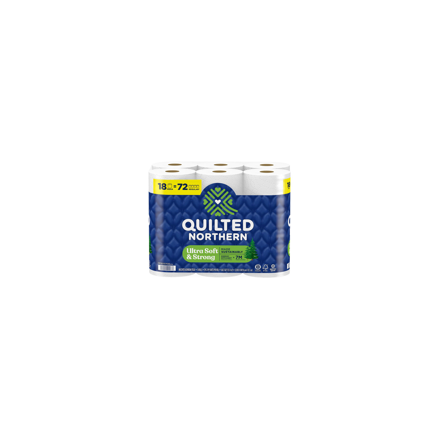 Quilted Northern Tissue Ultra Soft & Strong Toilet Paper, 18 Mega Rolls - 5310 Count