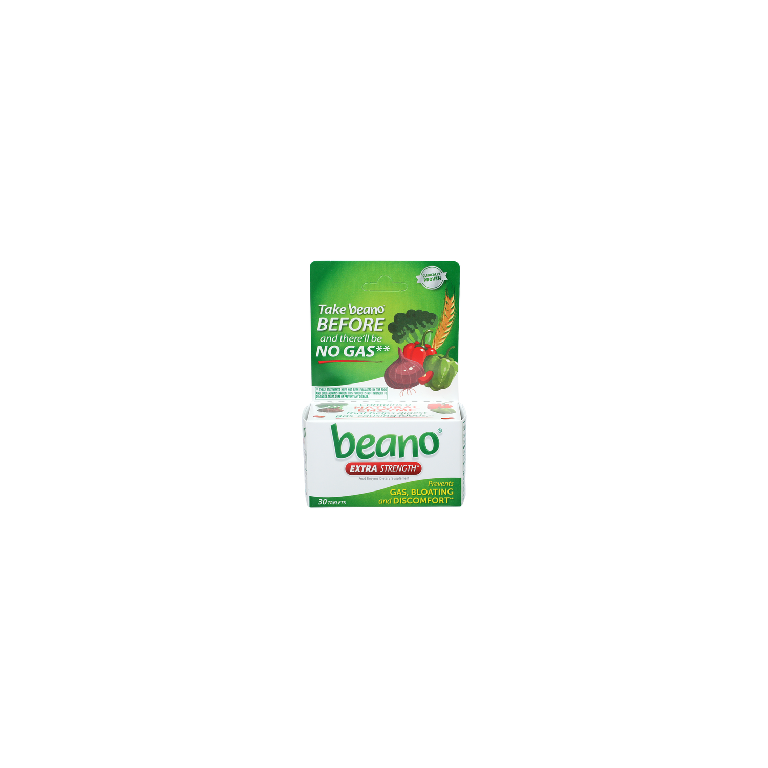 Beano Extra Strength Food Enzyme - 30 Count Image 1 of 2