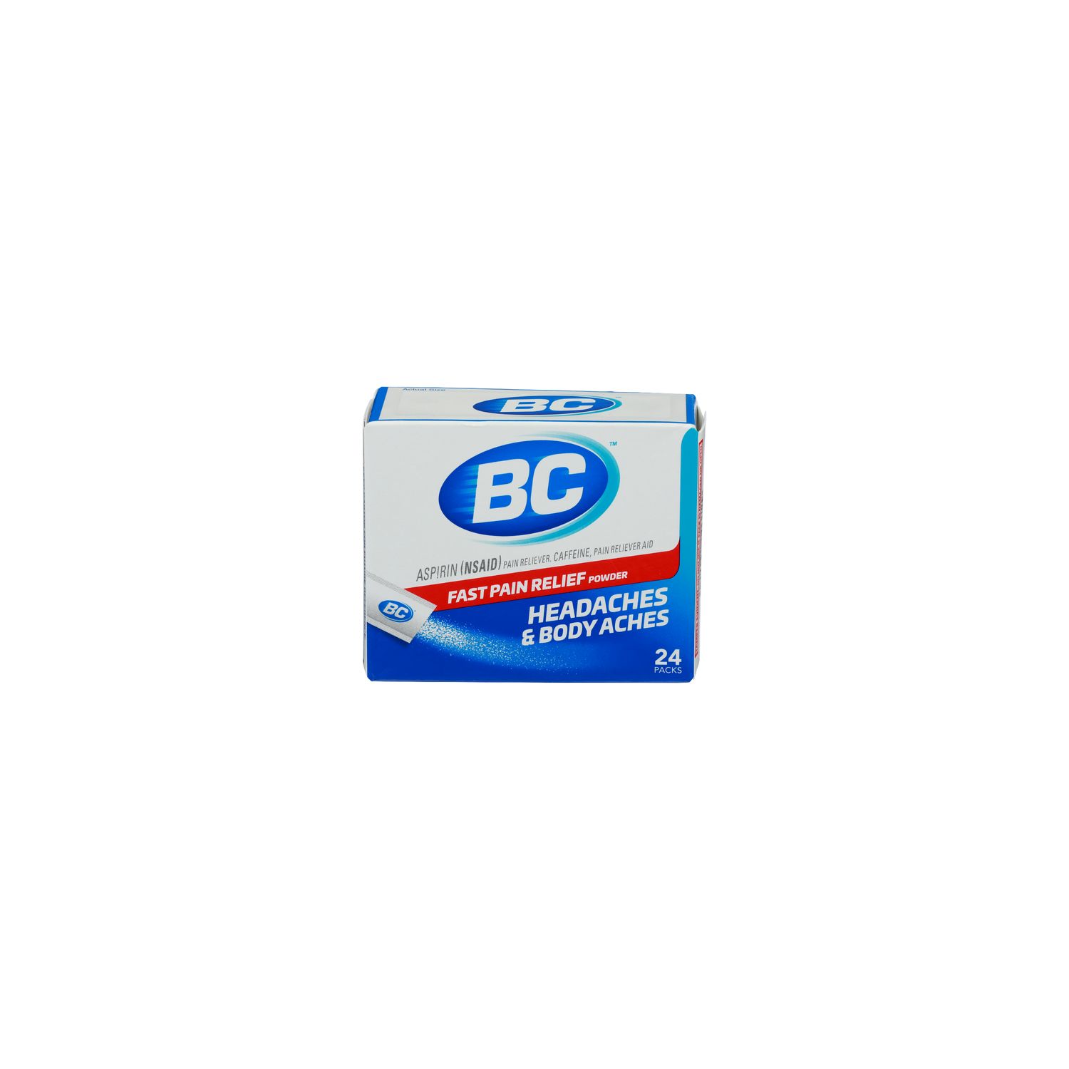 Bc Fast Pain Relief Powder Aspirin Nsaid Reliever - 24 Count Image 1 of 4