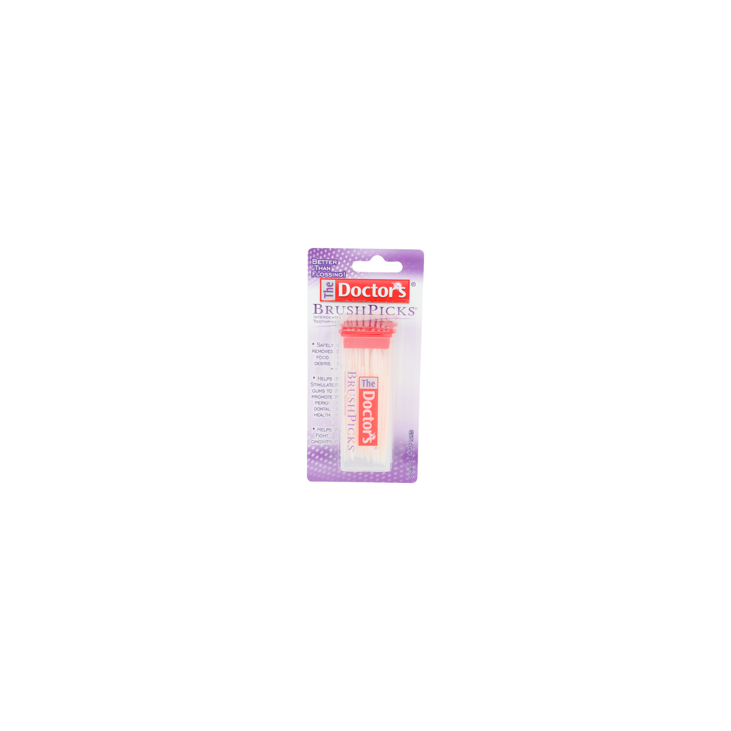 The DOCTOR's Brush Picks Interdental Toothpicks - 120 Count Image 1 of 2