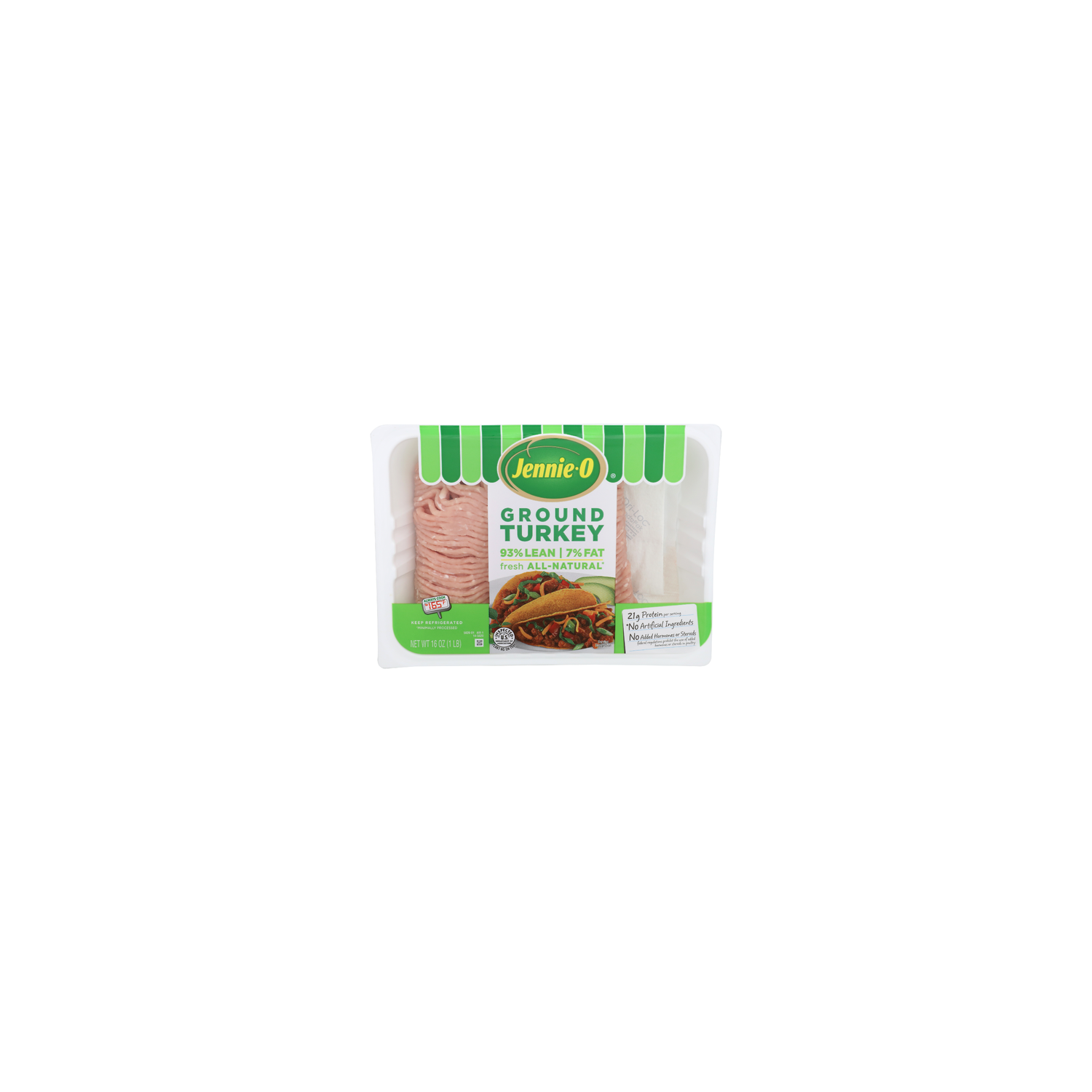 JENNIE-O 90% Lean | 7% Fat Jennieo Ground Turkey - 16 Ounce Image 1 of 4