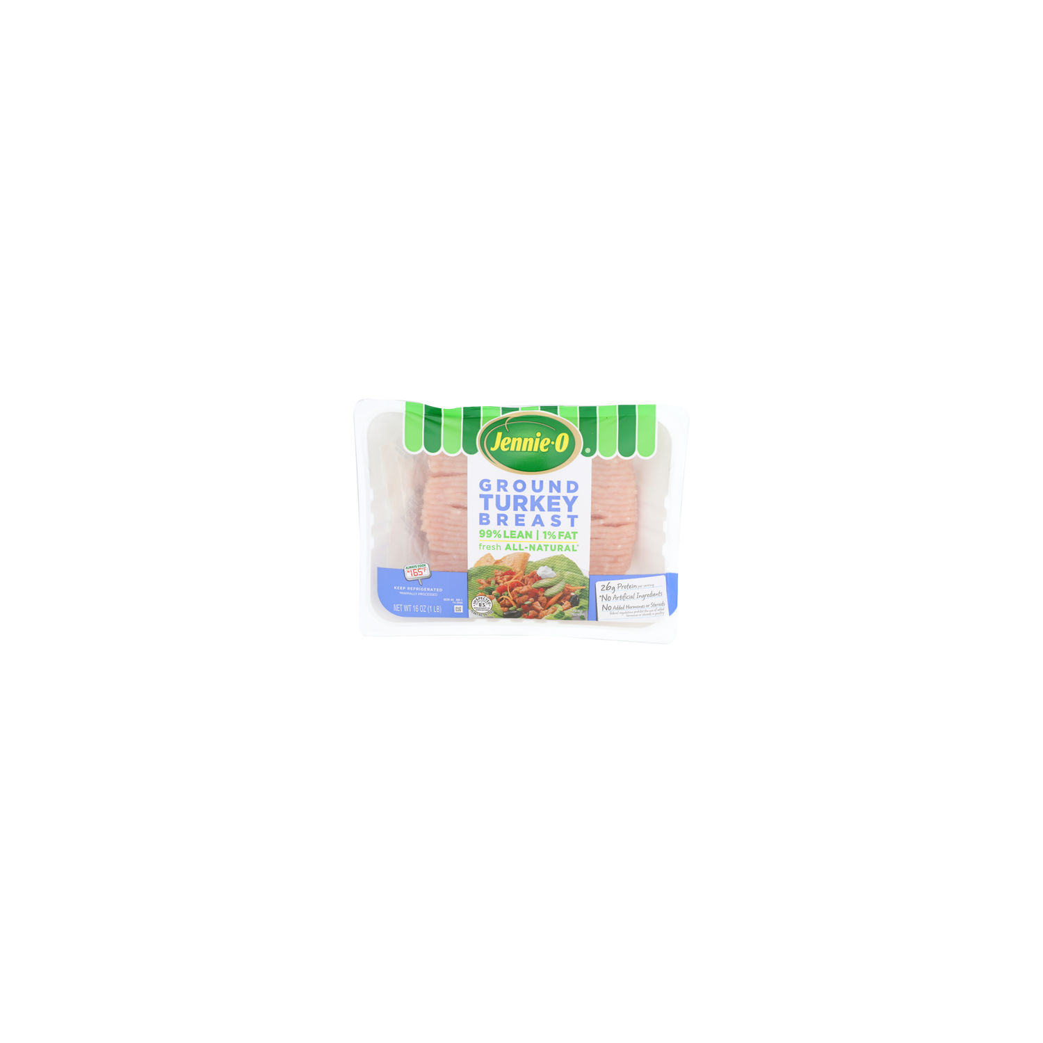 JENNIE-O 99% Lean | 1% Fat Jennieo Ground Turkey Breast - 16 Ounce Image 1 of 4