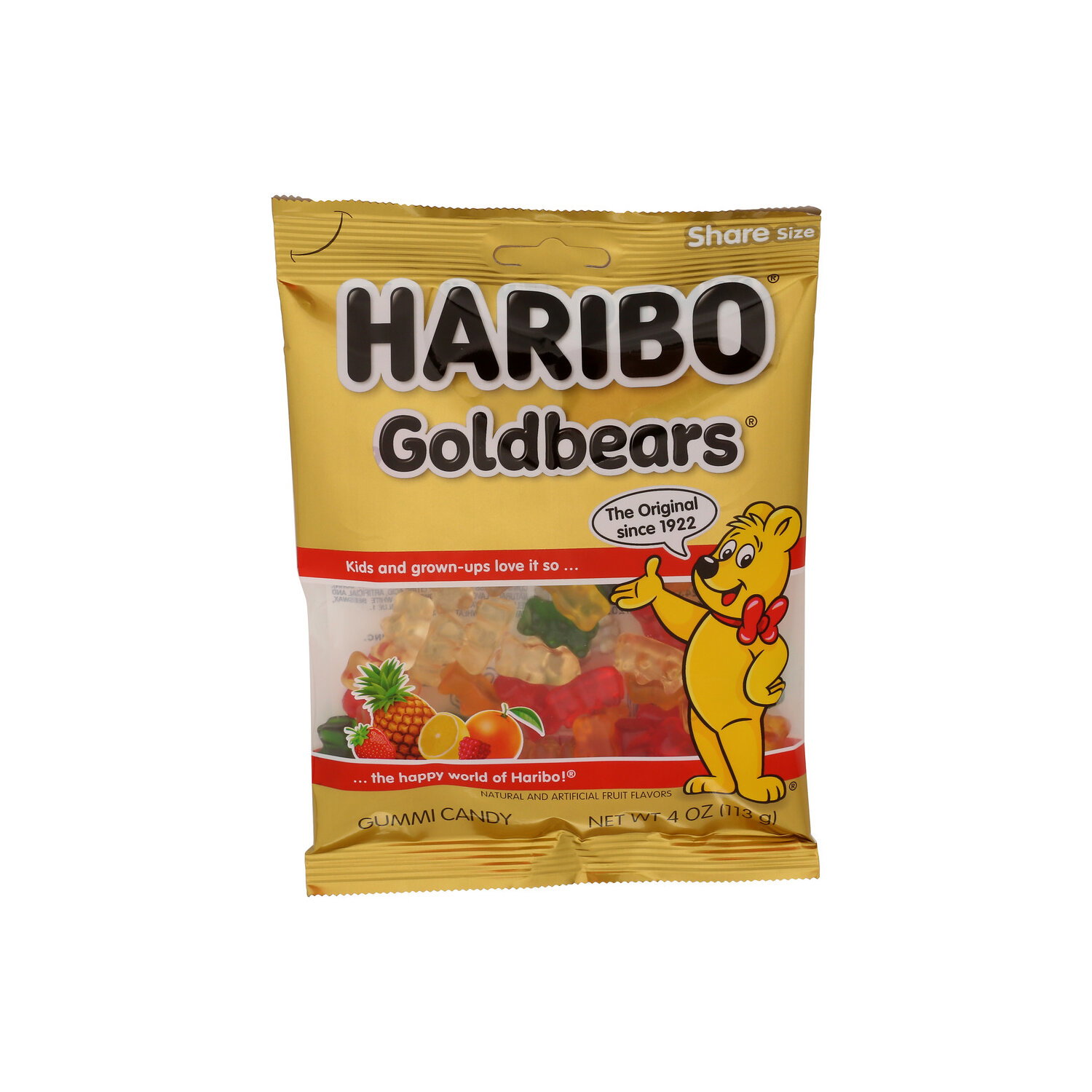 Haribo Gold-Bears Gummi Bears - 4 Ounce Image 1 of 4