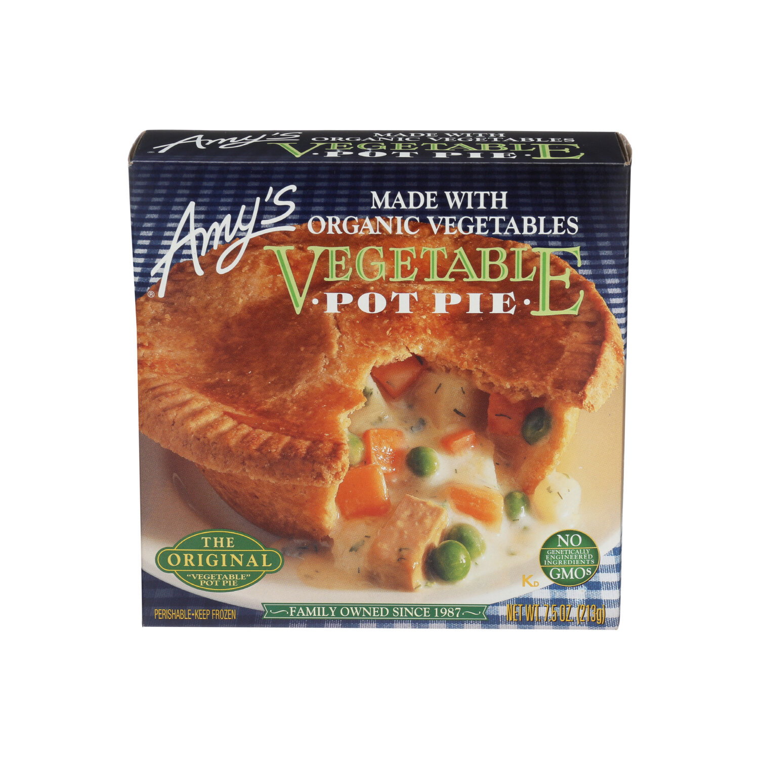 AMY's Frozen Pot Pie Vegetable - 7.5 Ounce Image 1 of 2