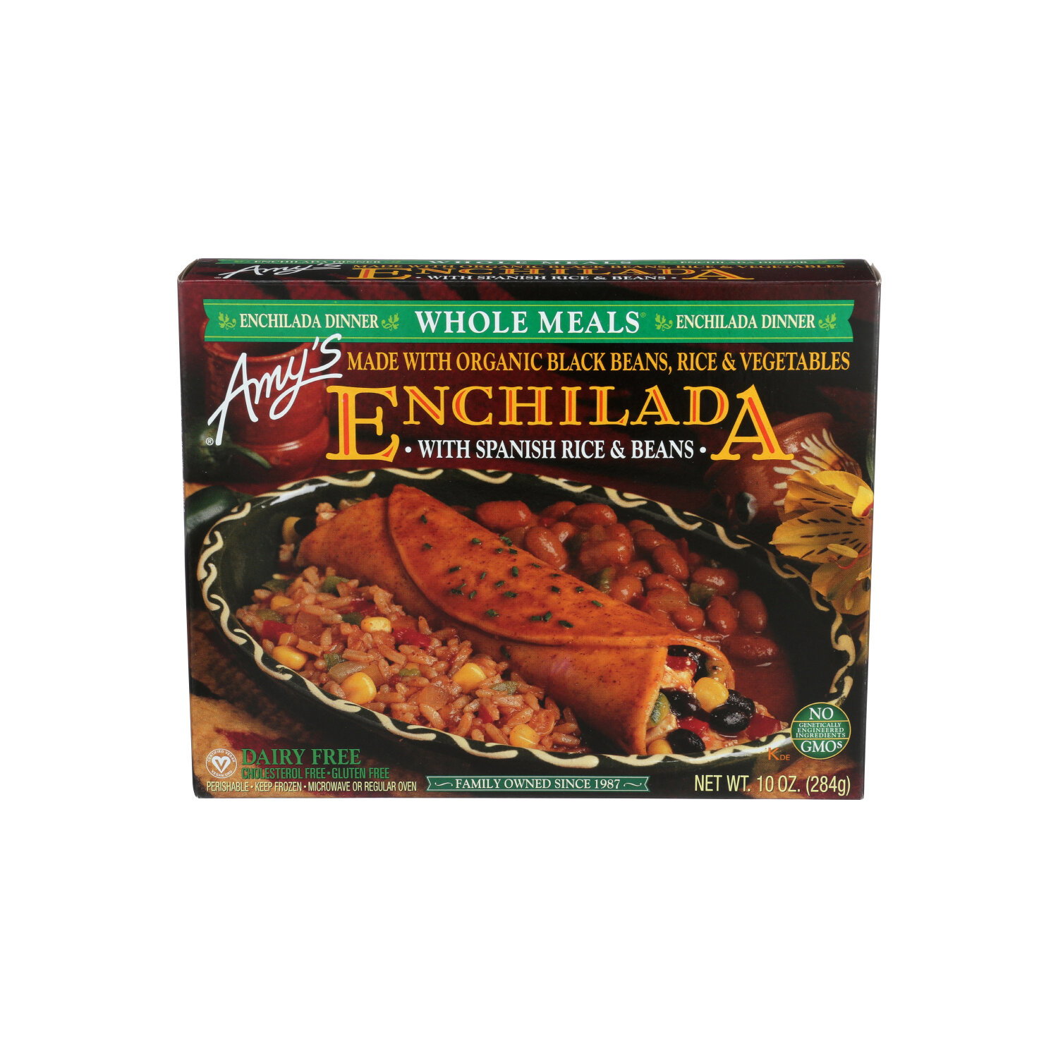 AMY's Enchilada With Spanish Rice & Beans - 10 Ounce Image 1 of 2
