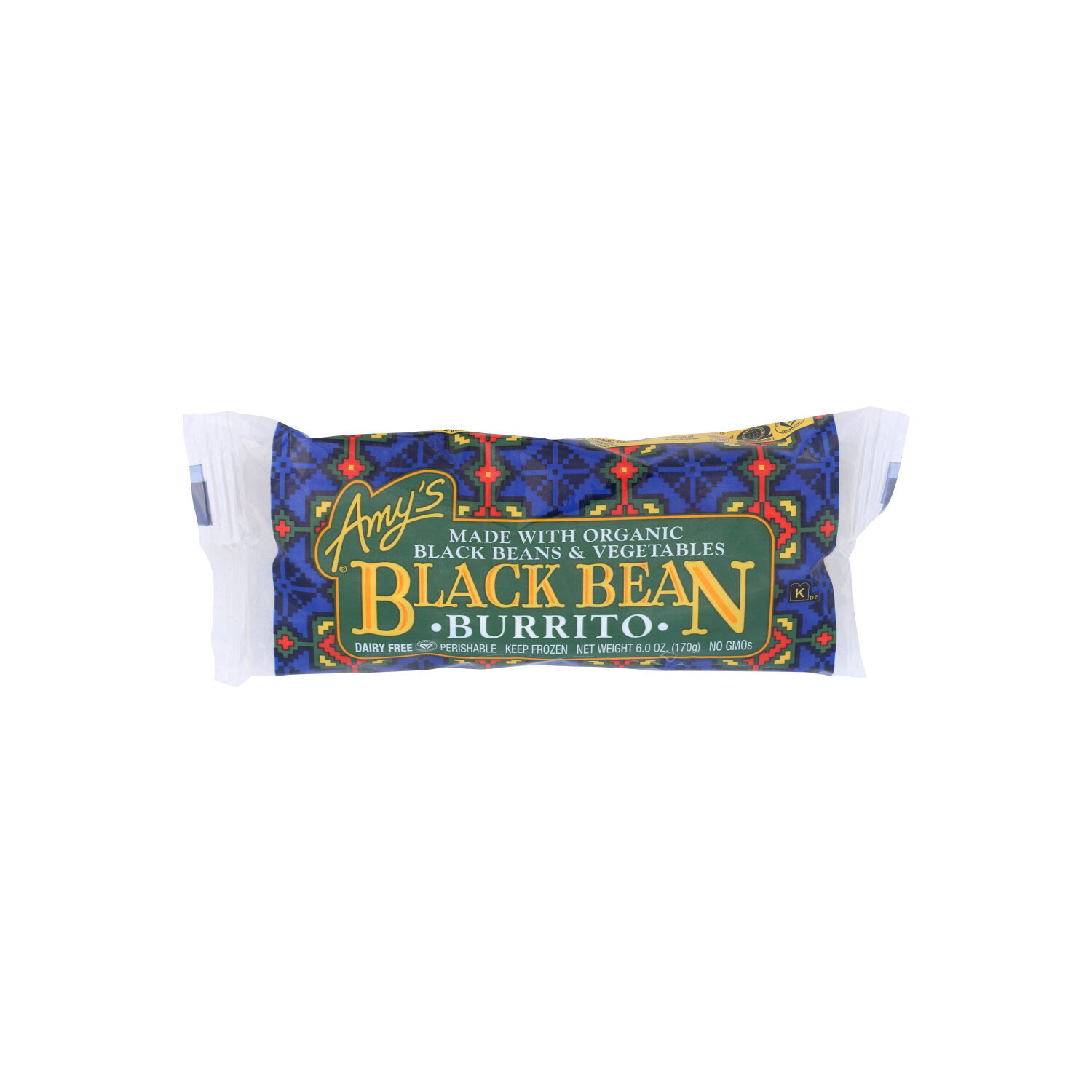 AMY's Black Bean Vegetable Burrito - 6 Ounce Image 1 of 2