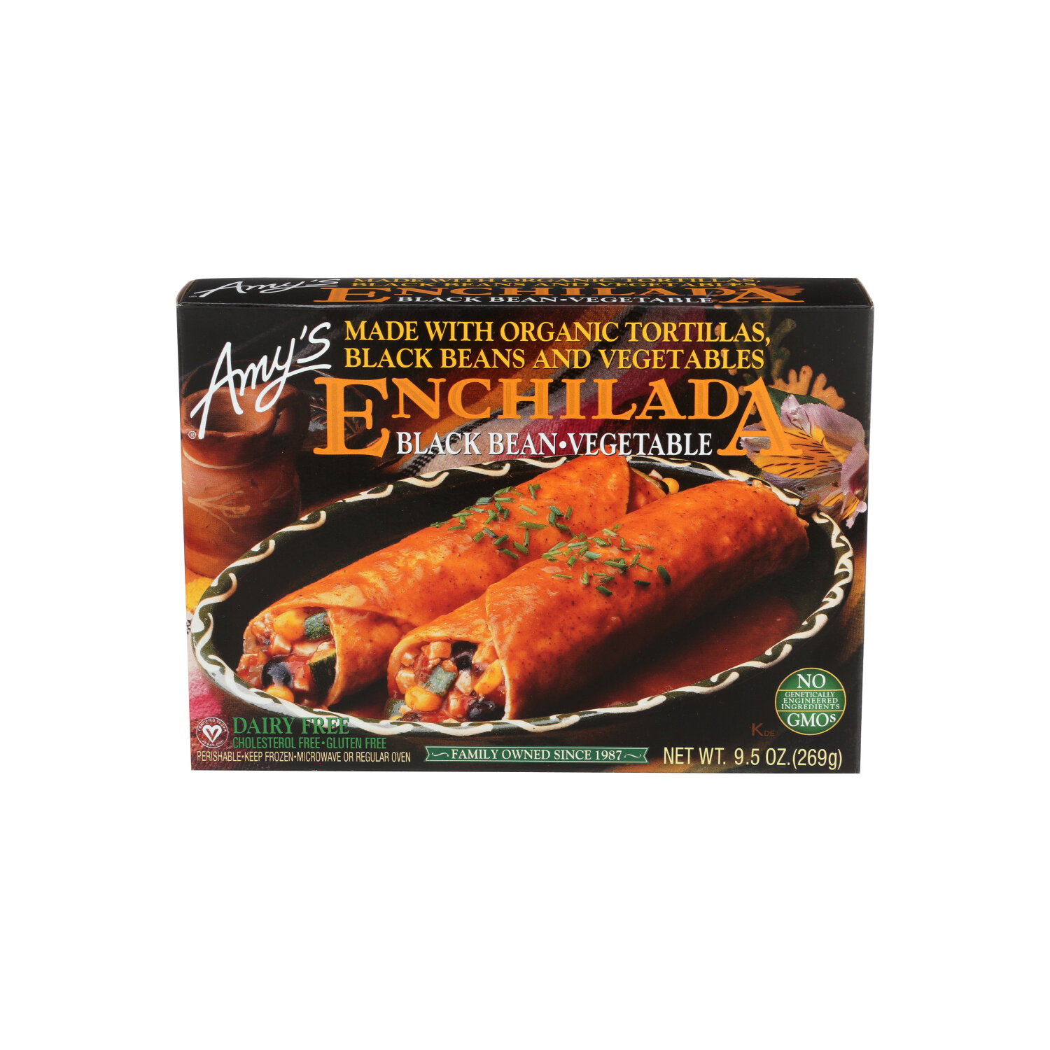 AMY's Enchilada Black Bean Vegetable - 9.5 Ounce Image 1 of 2