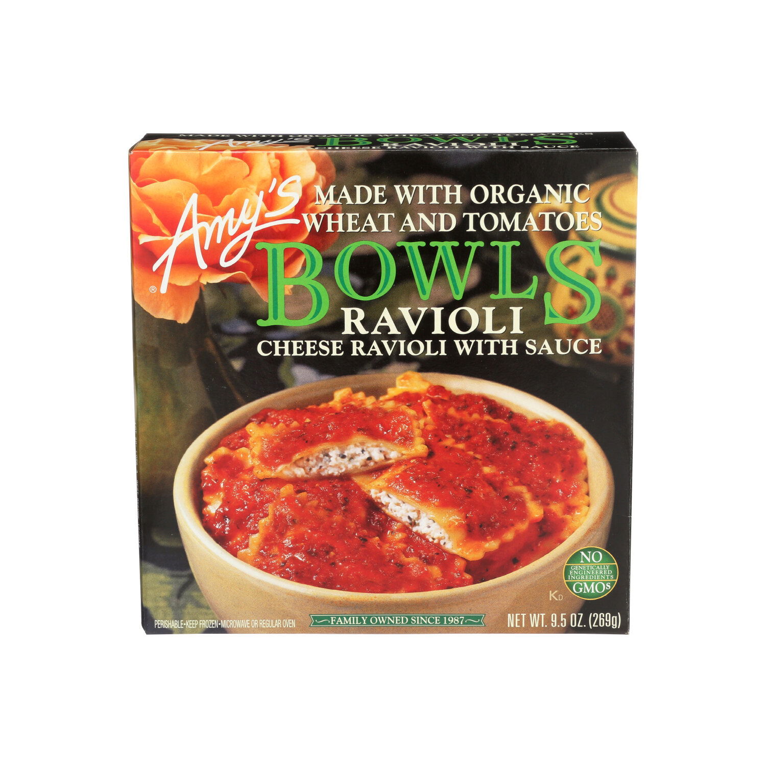 AMY's Ravioli Cheese With Sauce - 9.5 Ounce - 1 Count - Super 1 Foods, image size:1500x1500