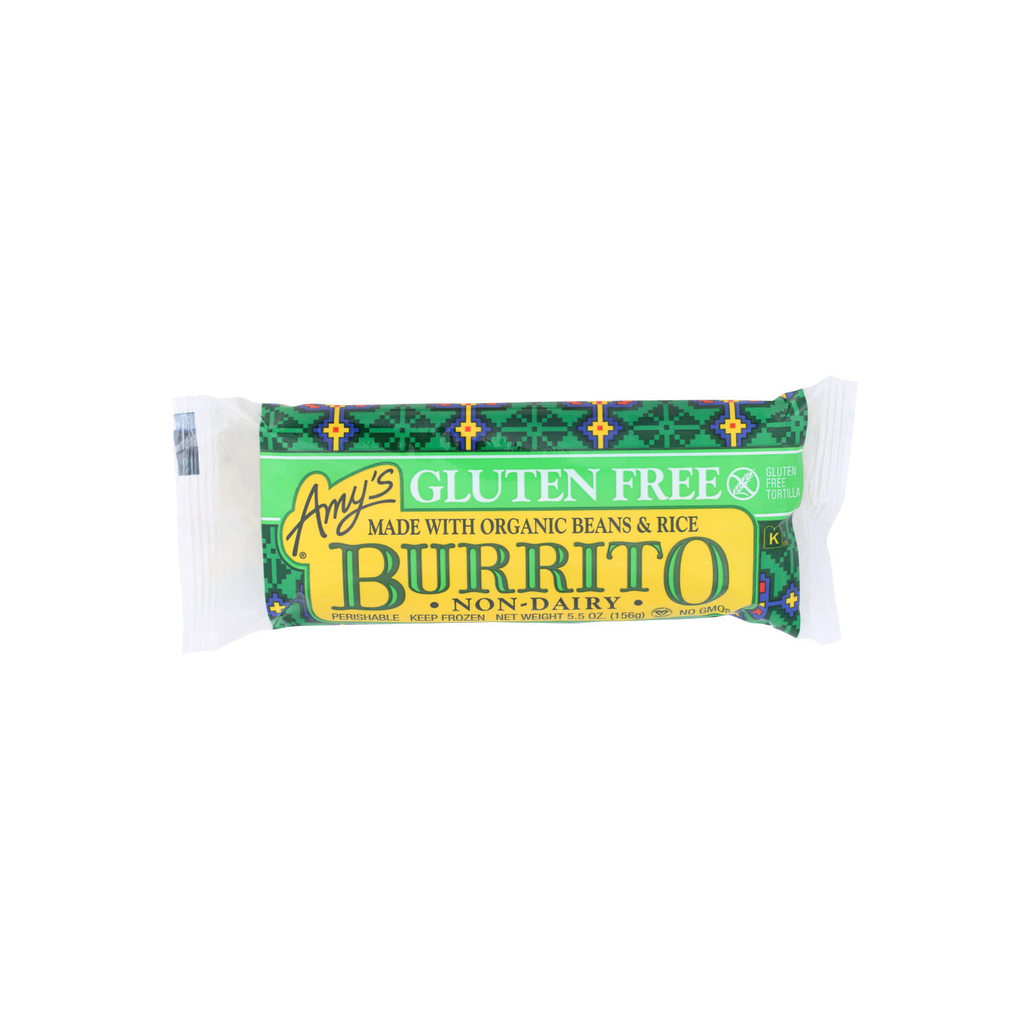 AMY's Gluten Free Bean & Rice Burrito Non-Dairy - 5.5 Ounce Image 1 of 2