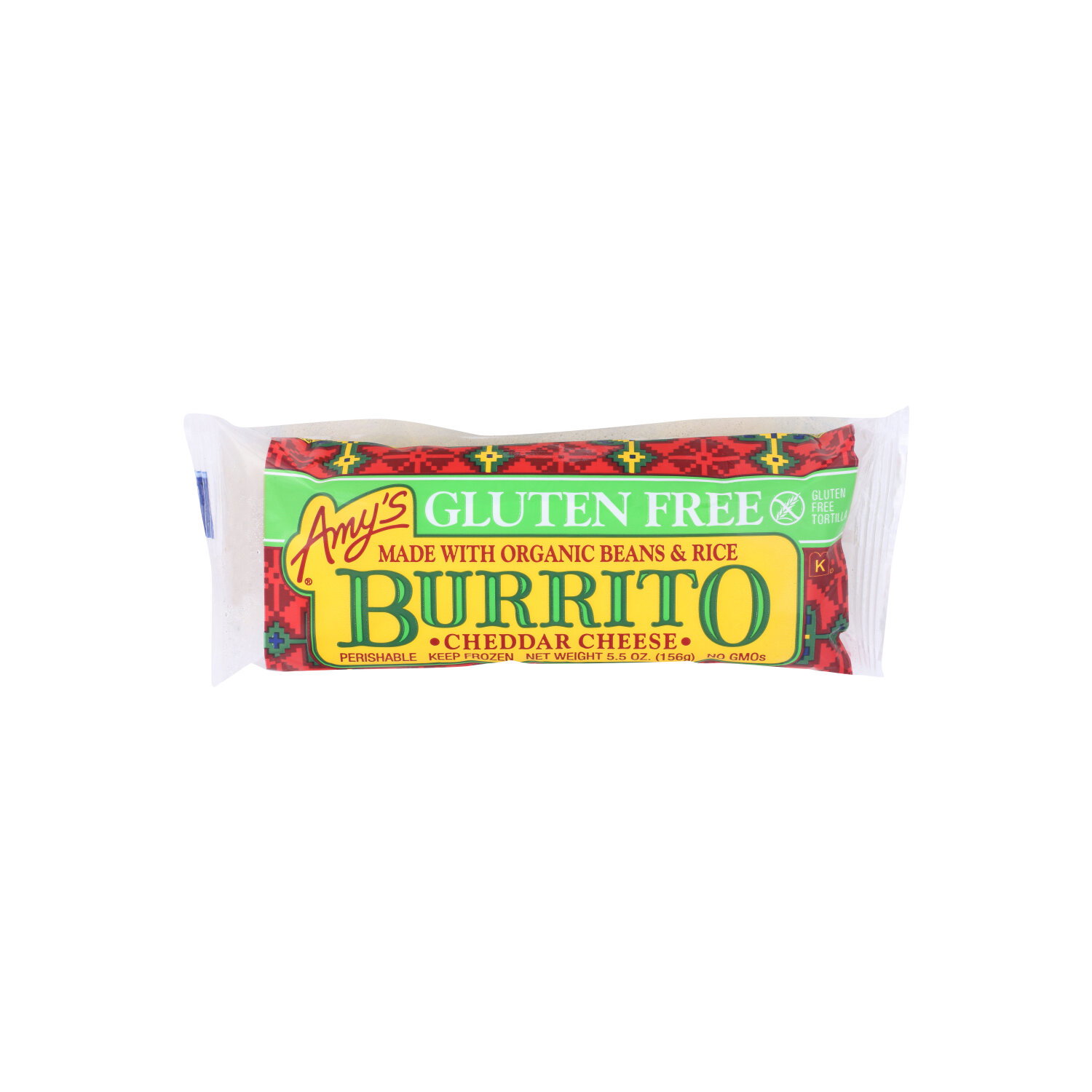 AMY's Burrito Bean And Cheese - 5.5 Ounce Image 1 of 2
