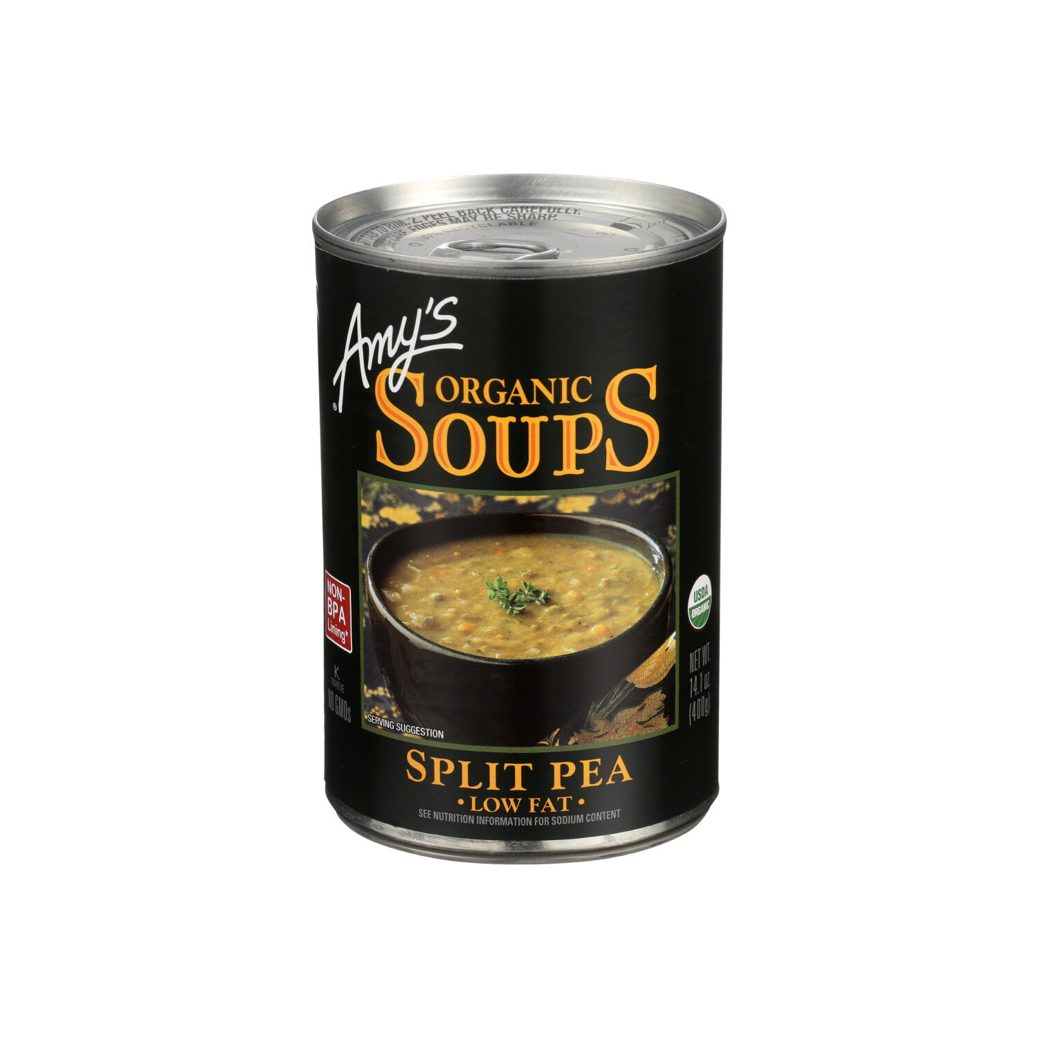AMY's Split Pea Soup Low Fat - 14.1 Ounce Image 1 of 2