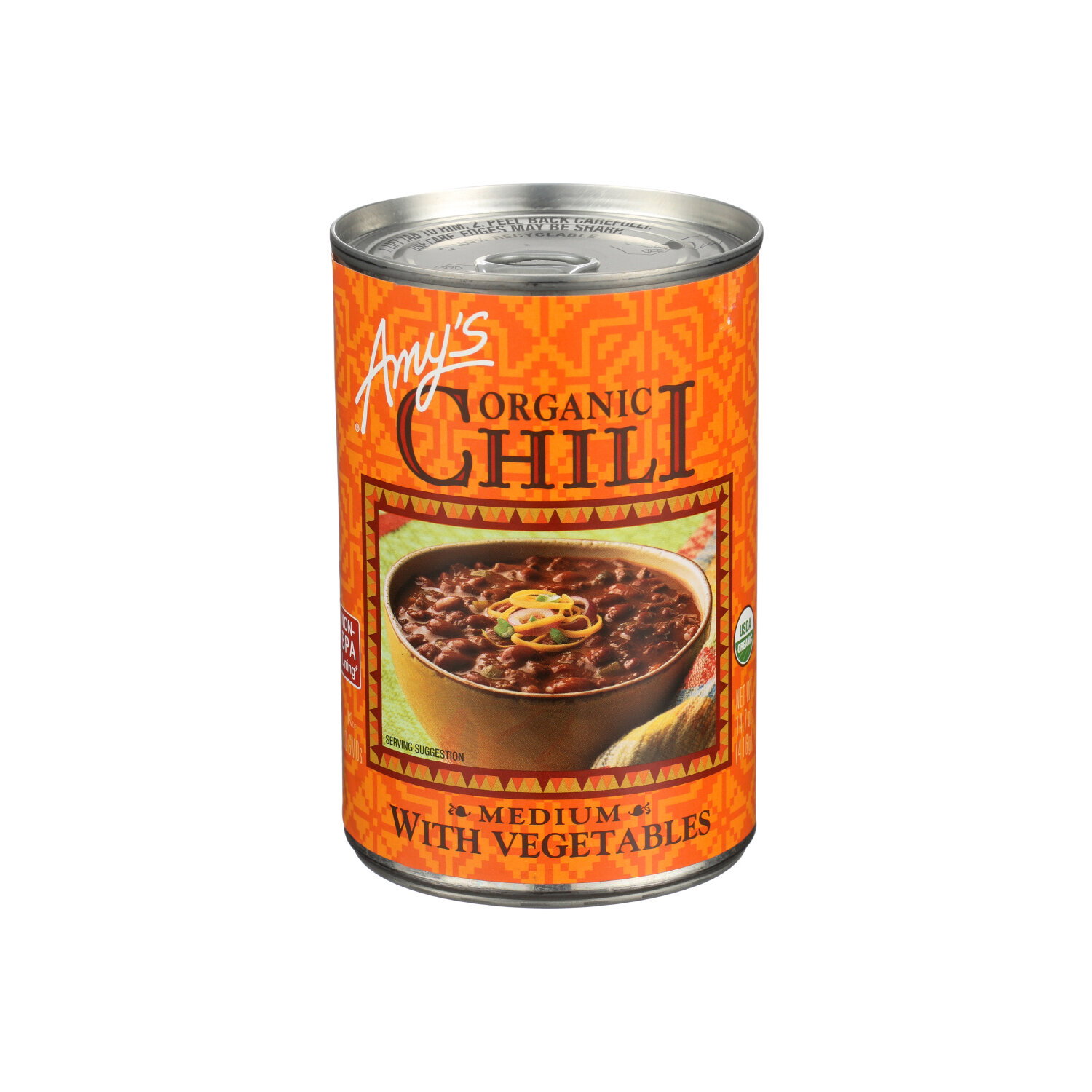 AMY's Medium Chili With Vegetables - 14.7 Ounce Image 1 of 2