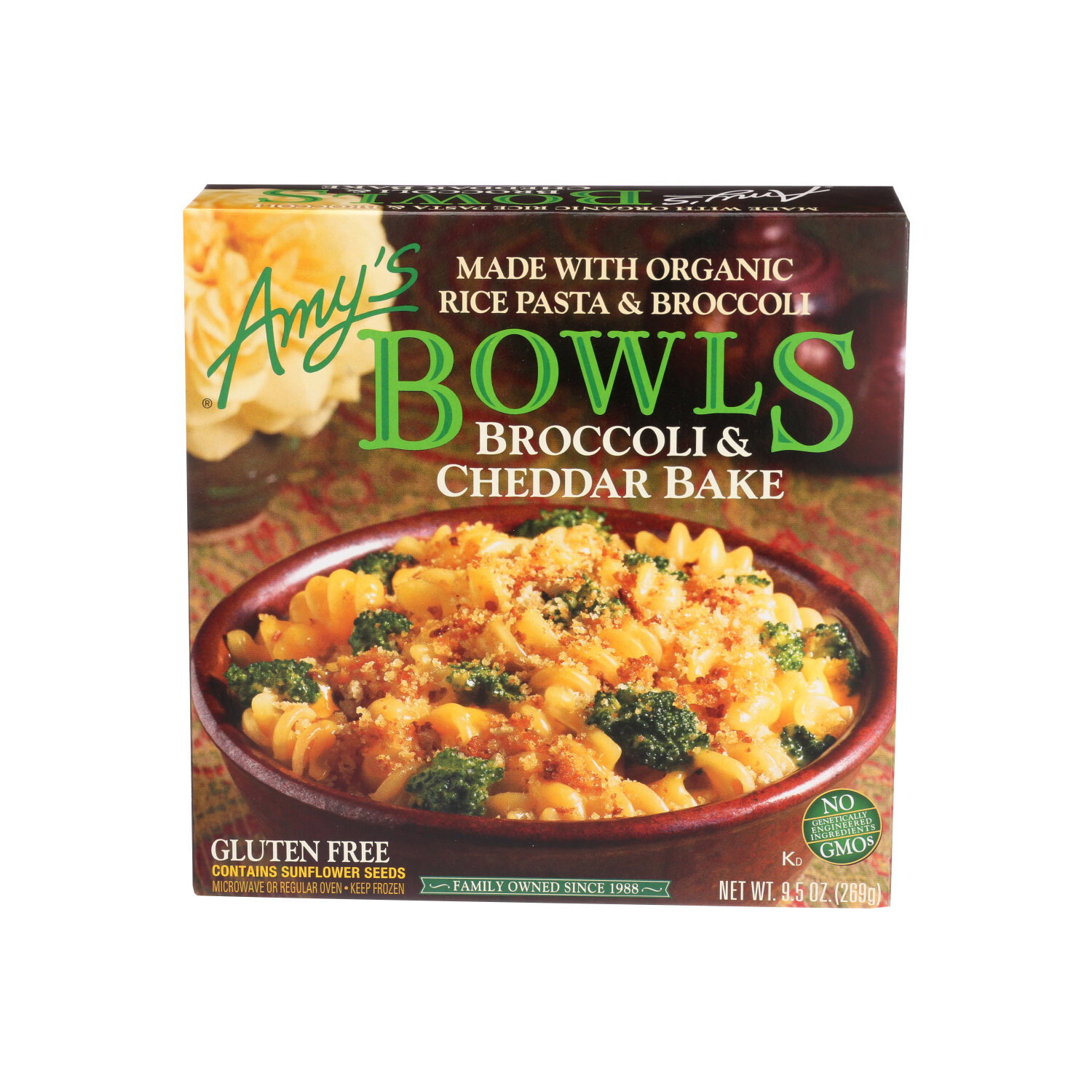 AMY's Frozen Meal Bowl Broccoli & Cheddar Bake - 9.5 Ounce Image 1 of 2