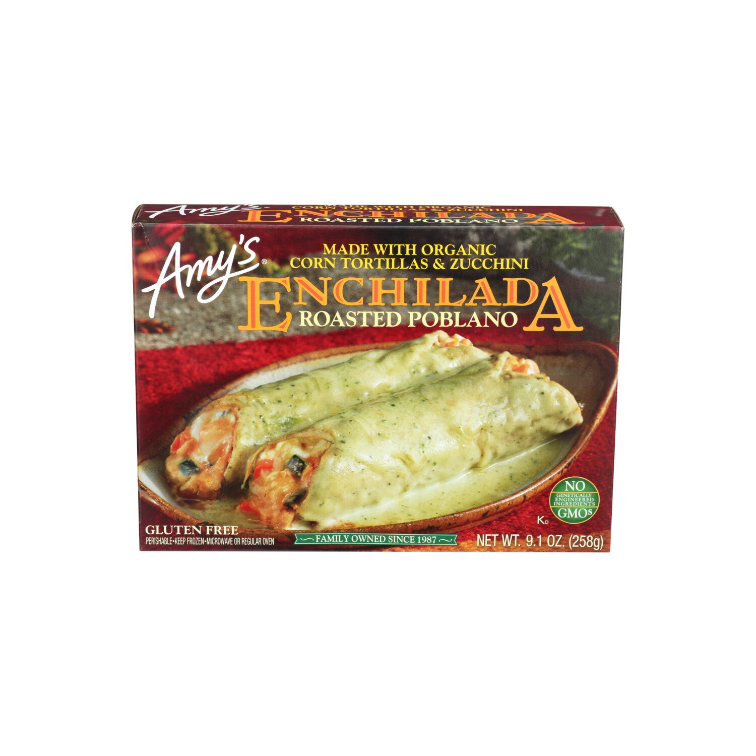 AMY's Enchilada Roasted Poblano - 9.1 Ounce - 1 Count Image 1 of 2