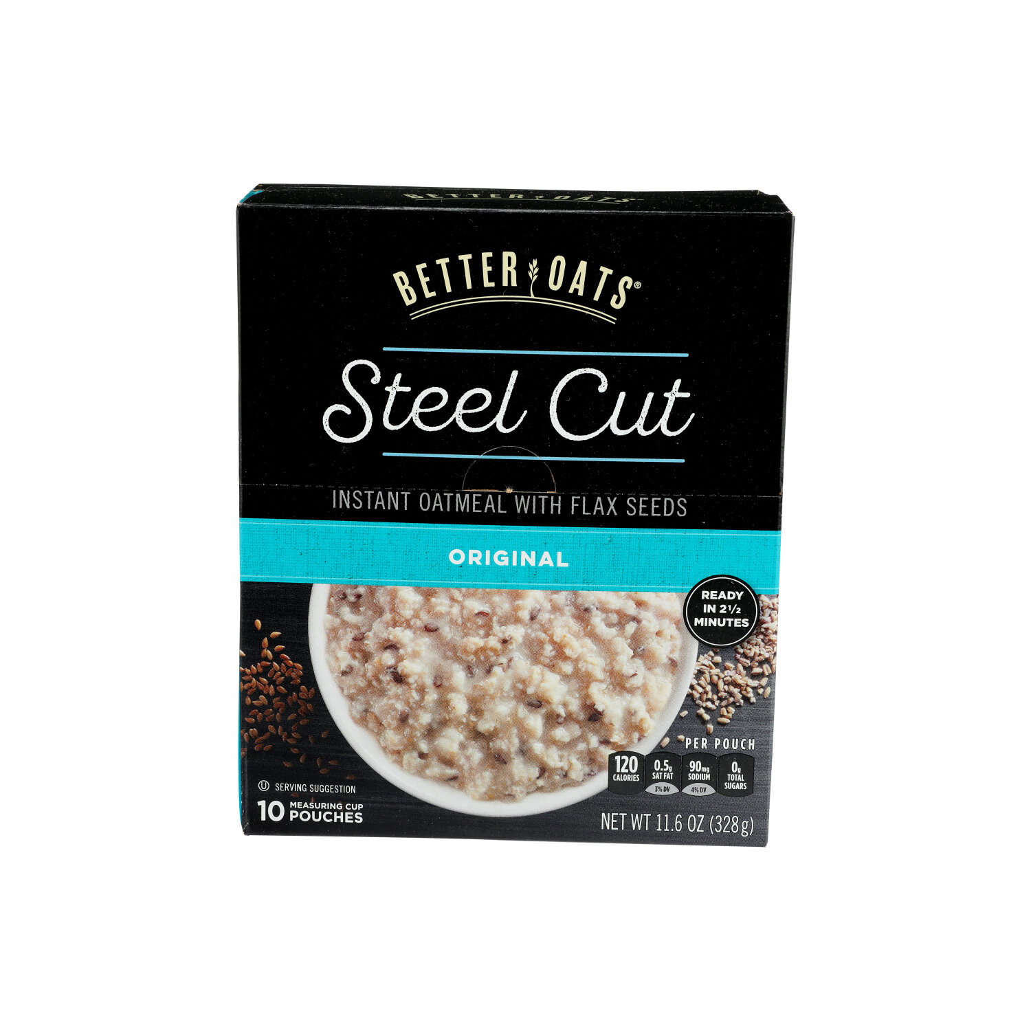 Better Oats Original Instant Oatmeal Box Steel Cut - 1.16 Ounce - 10 Count Image 1 of 4