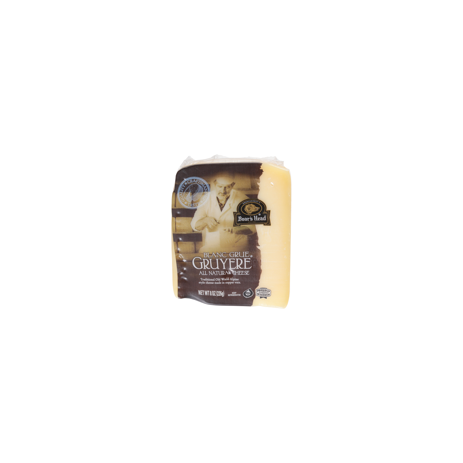 Boar's Head Blanc Grue Gruyere Cheese - 8 Ounce Image 1 of 4