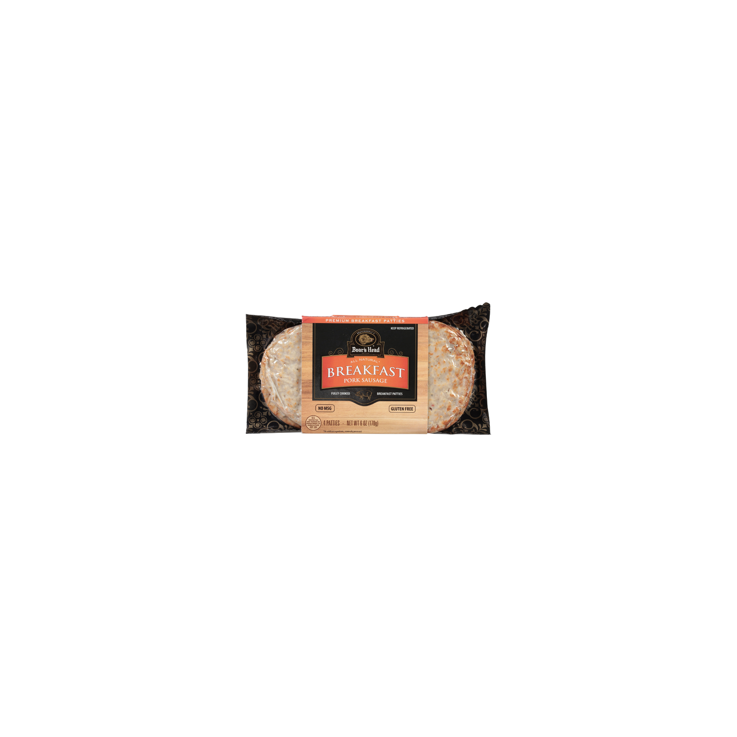 Boar's Head Breakfast Pork Sausage Patties - 6 Ounce Image 1 of 4