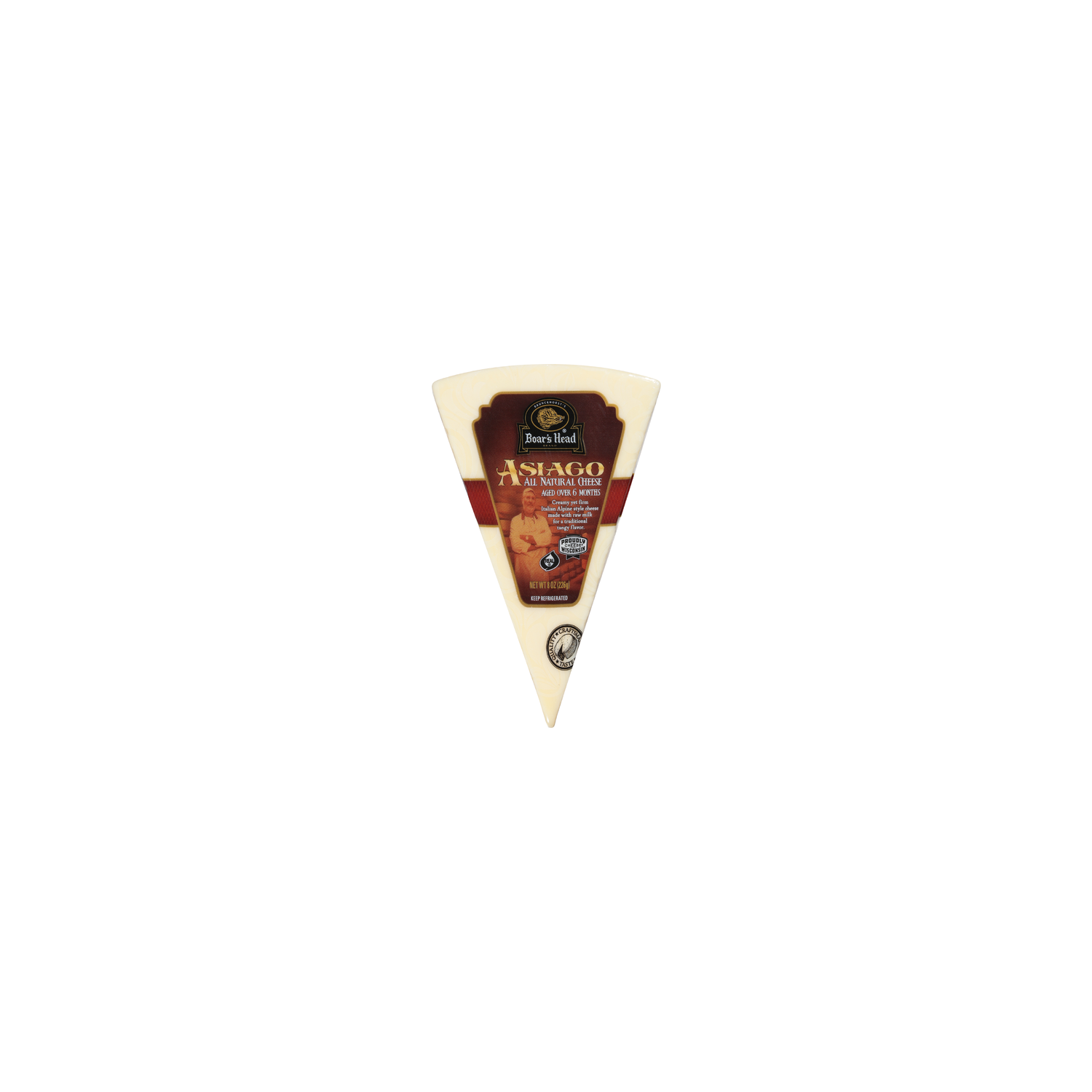Boar's Head Asiago Cheese - 8 Ounce Image 1 of 4