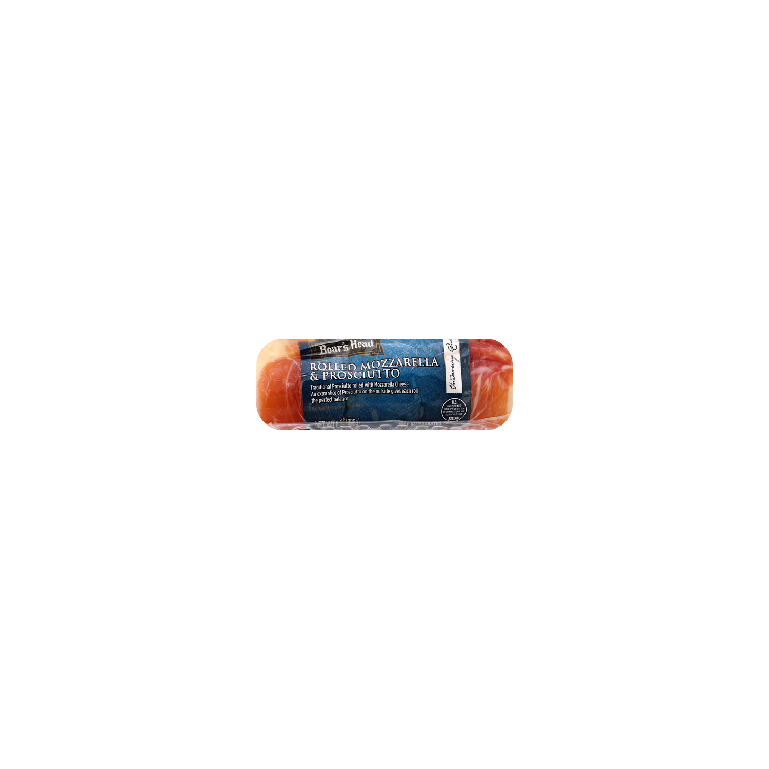 Boar's Head Rolled Mozzarella Cheese & Prosciutto - 8 Ounce Image 1 of 4