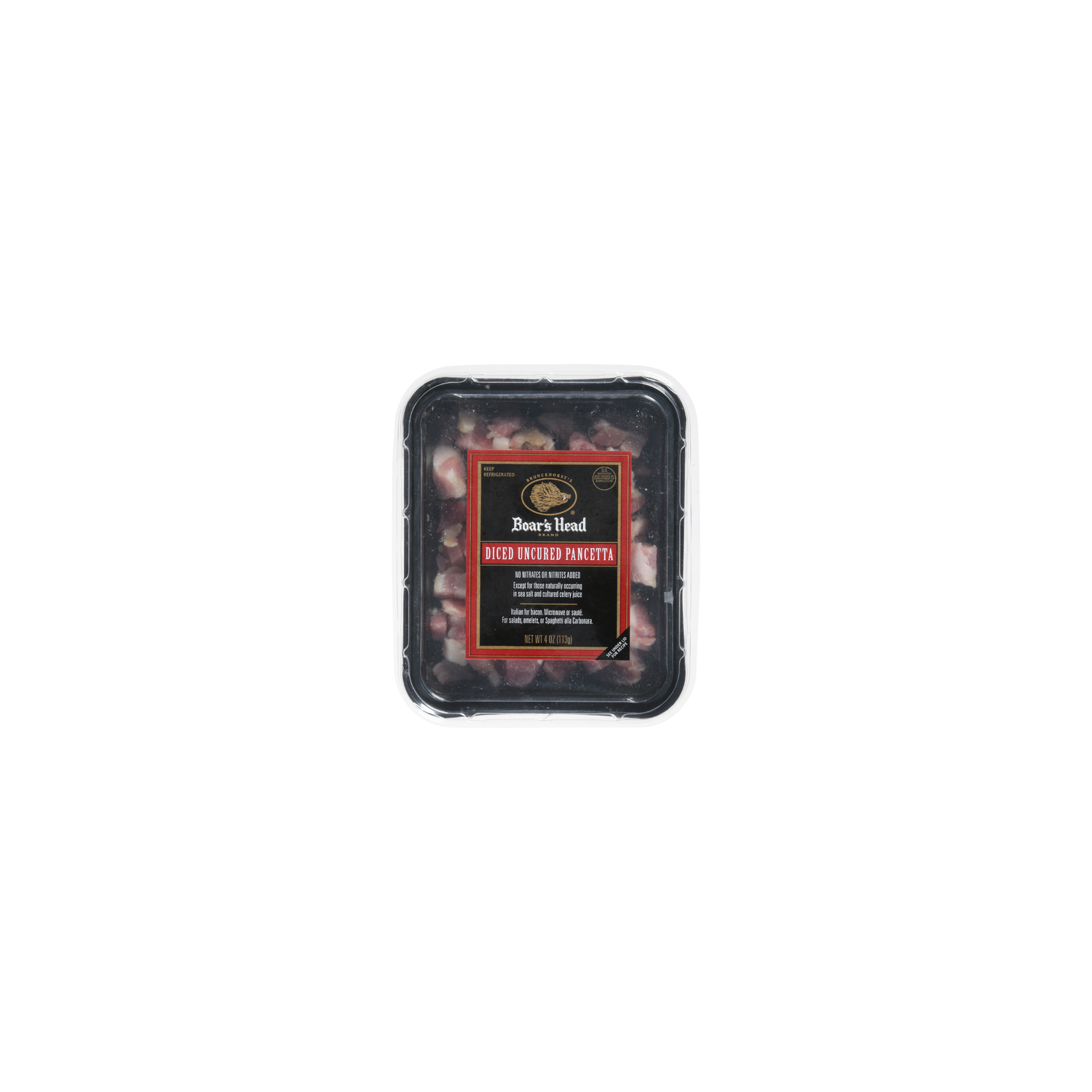 Boar's Head Diced Pancetta - 4 Ounce Image 1 of 4