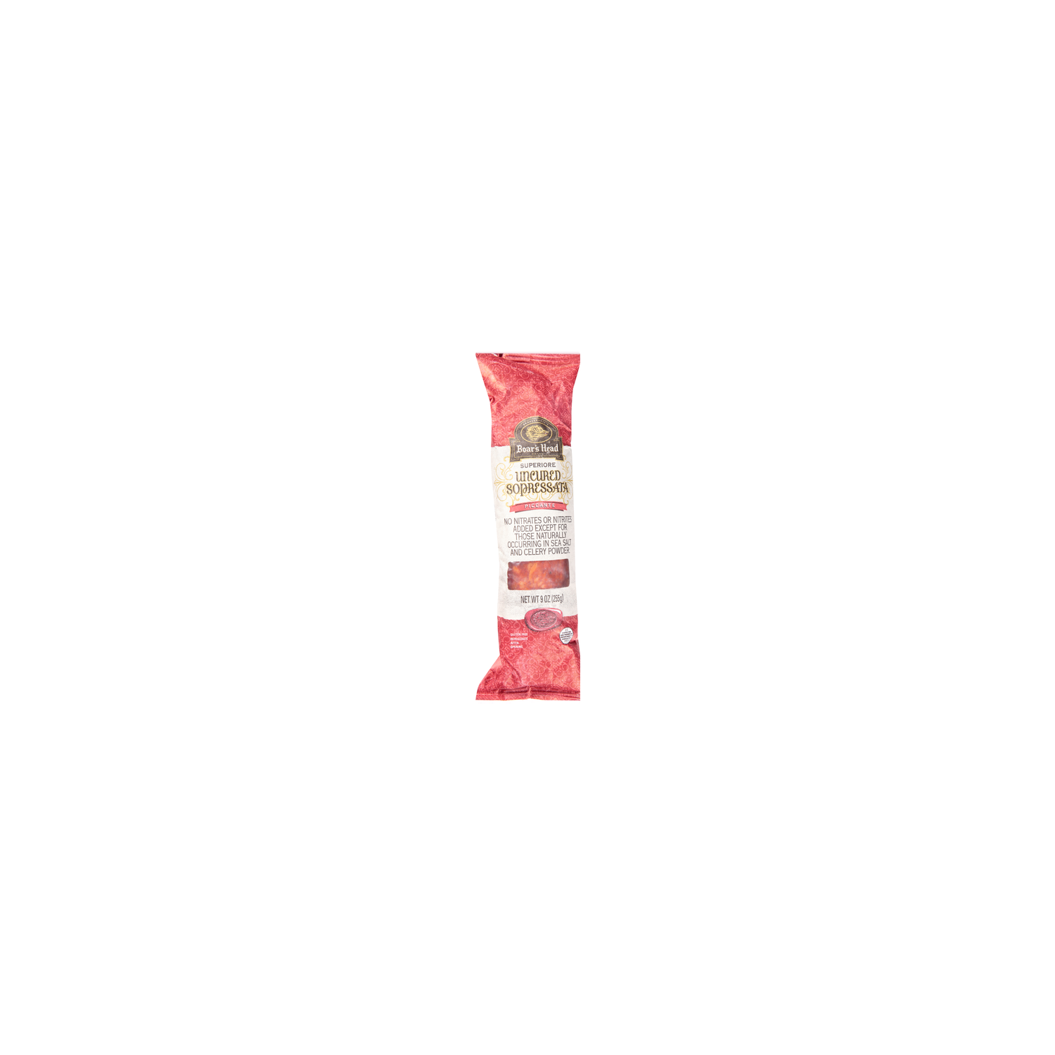 Boar's Head Superiore Uncured Sopressata Dry Sausage Piccante - 9 Ounce Image 1 of 4