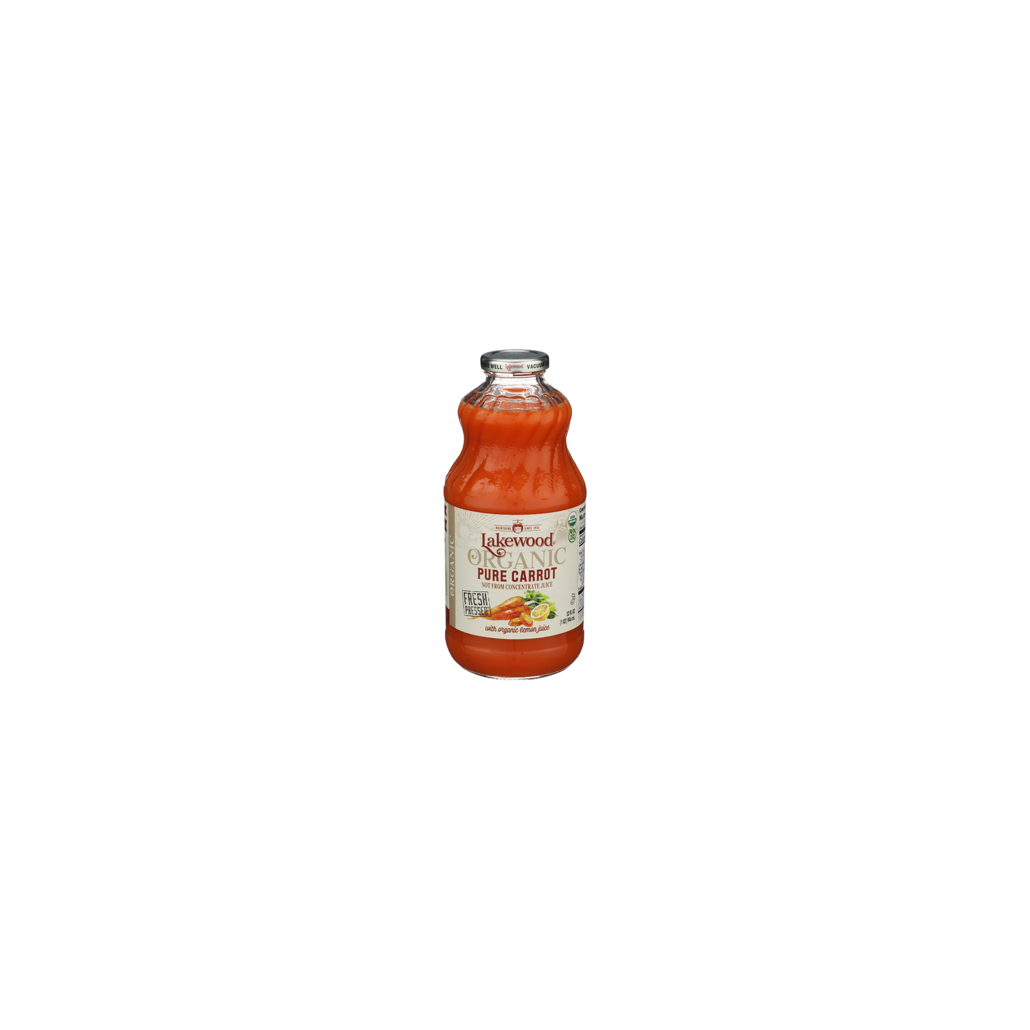 Lakewood Organic Pure Carrot Juice - 32 Fluid Ounce Image 1 of 4