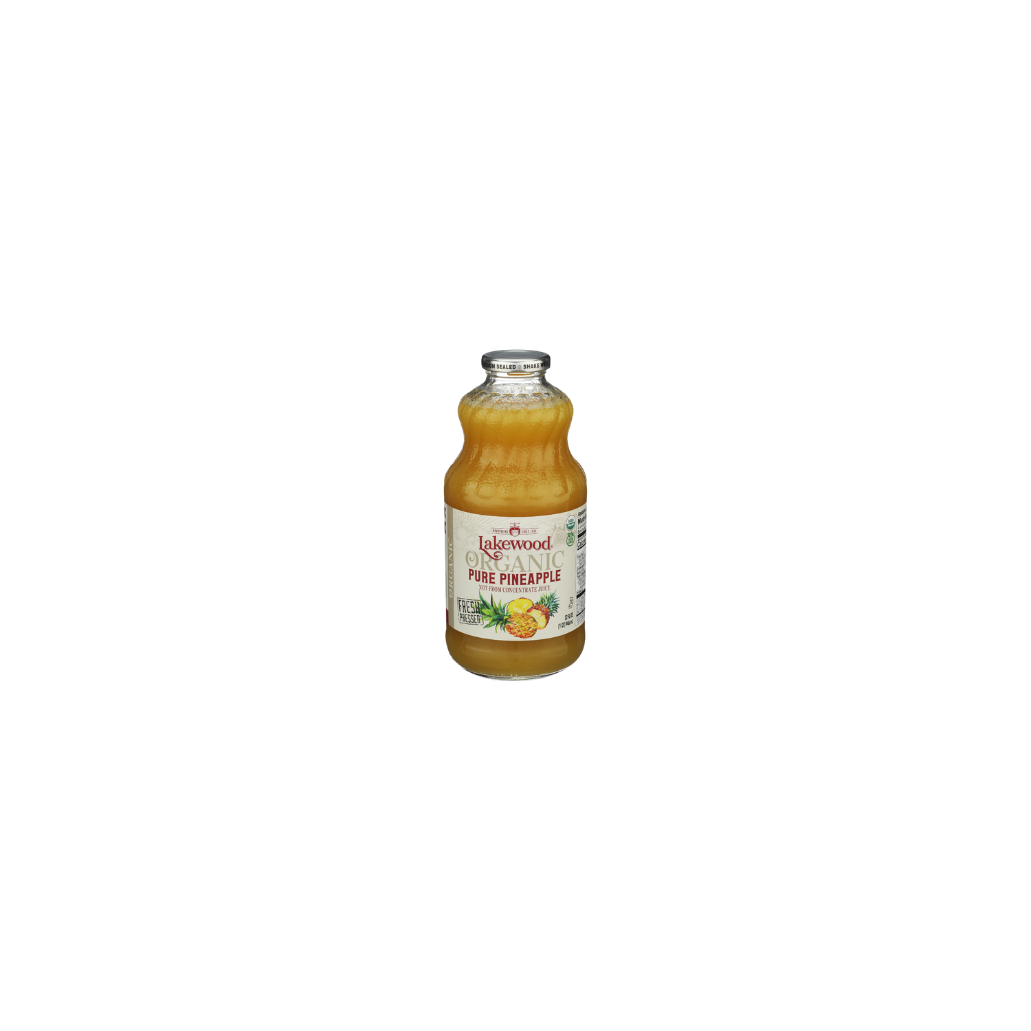 Lakewood Organic Pure Pineapple Juice - 32 Fluid Ounce - Brookshire's