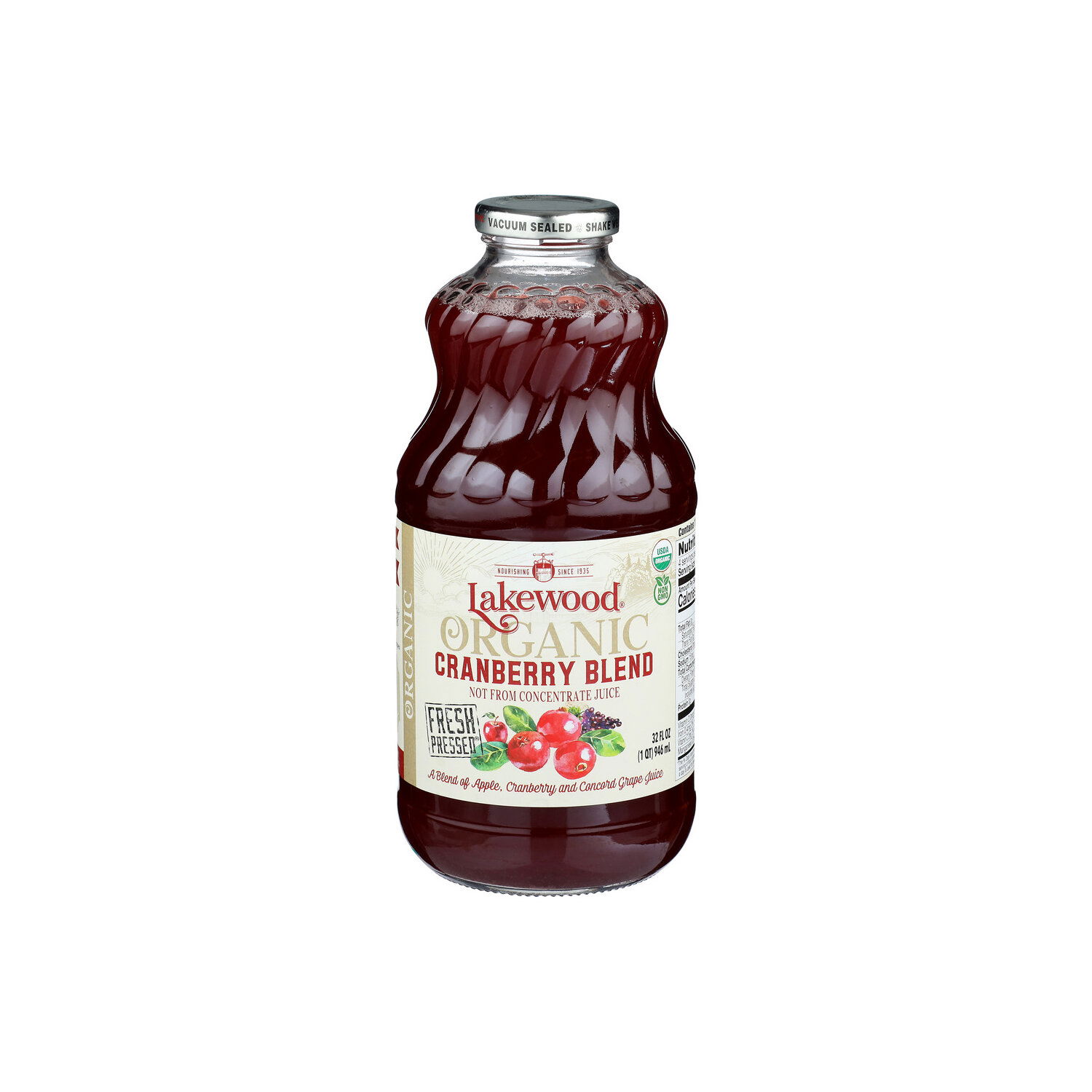 Lakewood Cranberry Blend Juice Org - 32 Fluid Ounce - FRESH by
