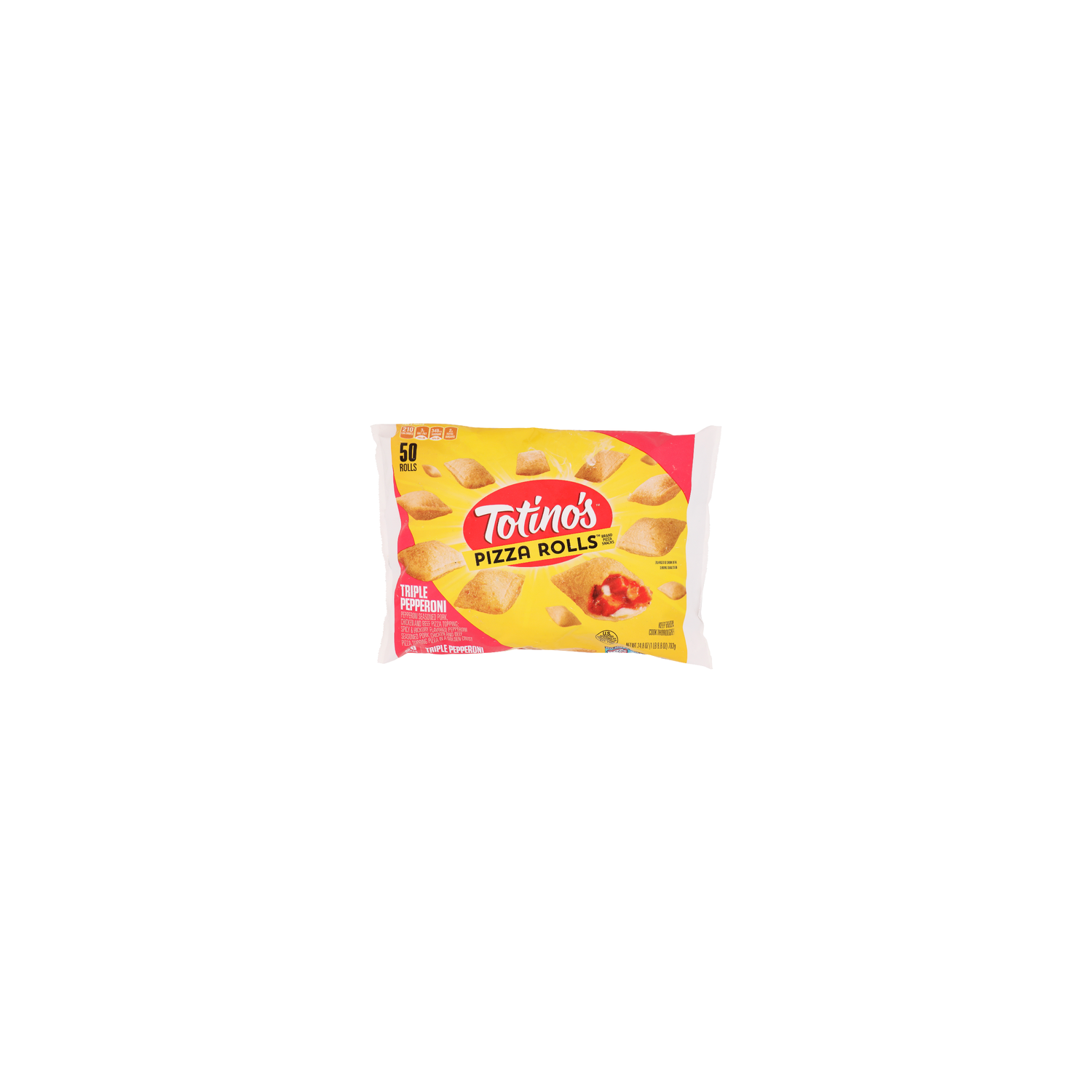 TOTINO's Triple Pepperoni Pizza Rolls - 0.496 Ounce - 50 Count Image 1 of 4