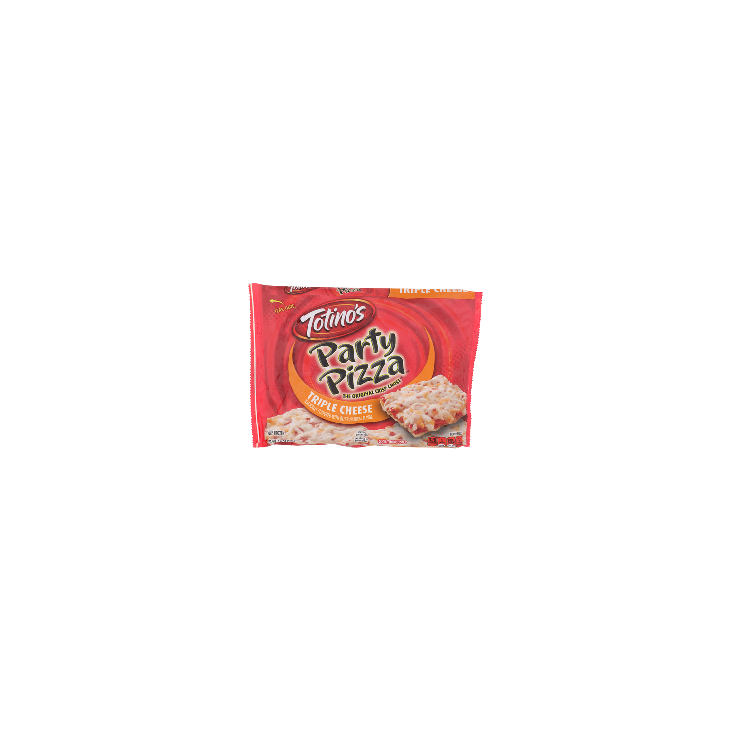 TOTINO's Triple Cheese Party Pizza - 9.8 Ounce Image 1 of 4
