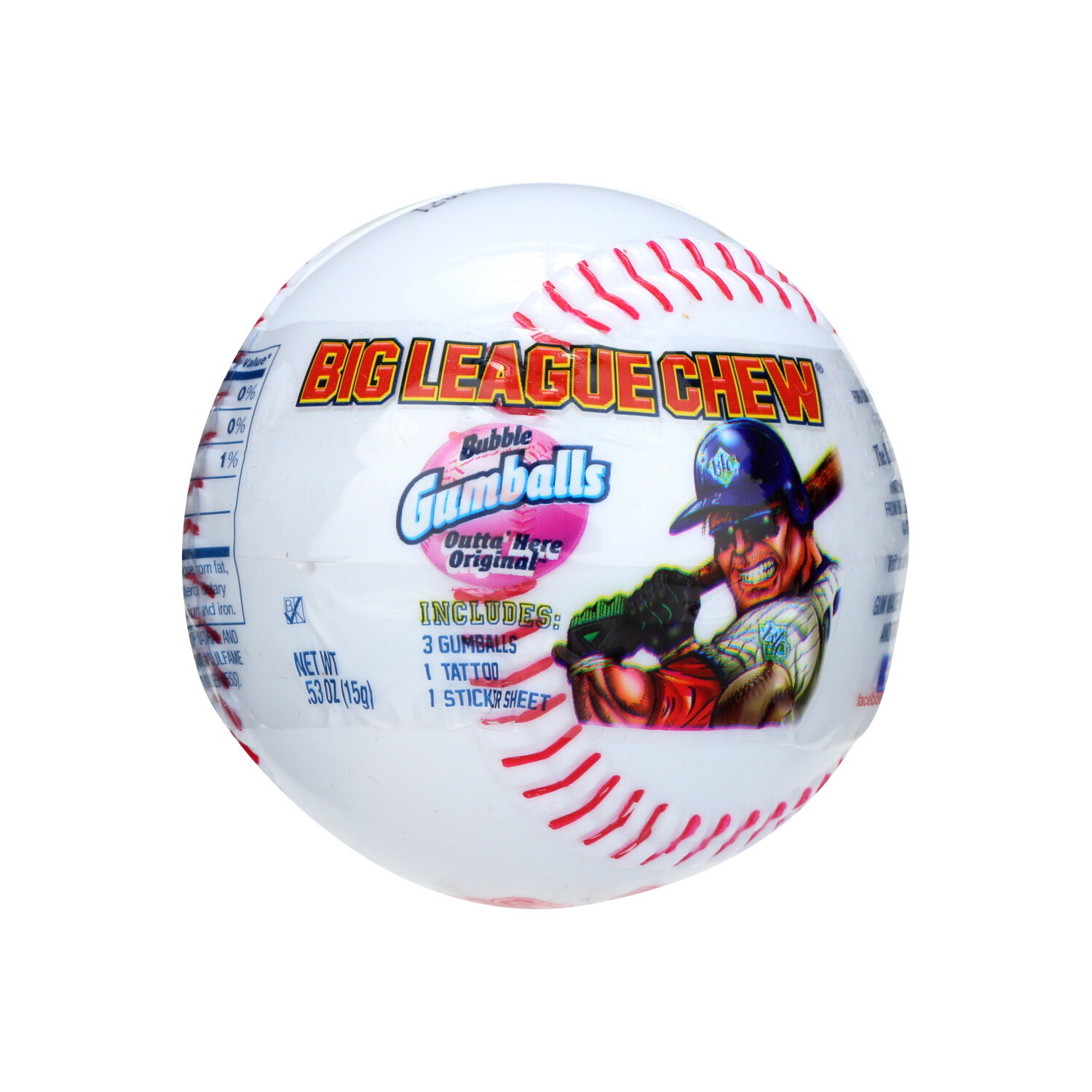 Big League Chew Baseball - 0.53 Ounce Image 1 of 2